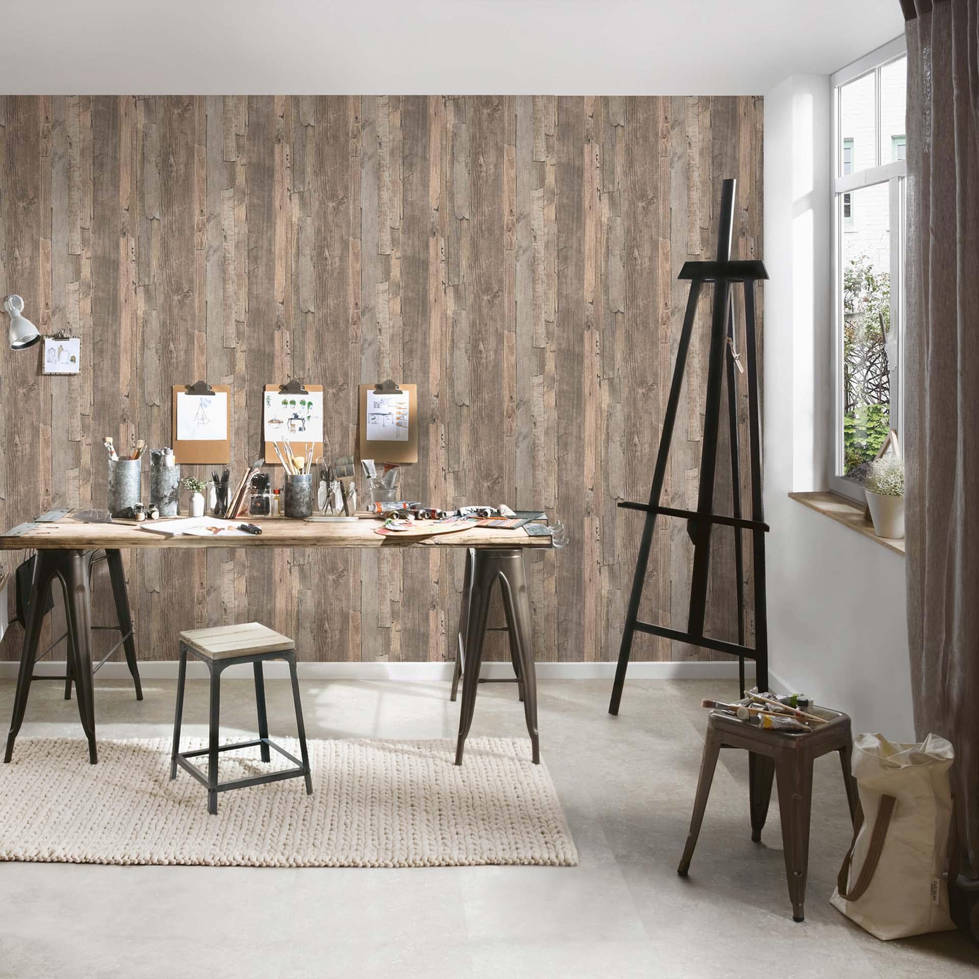 A.S. Création tapet Decoworld Beige, Silkegrå, Gråbeige