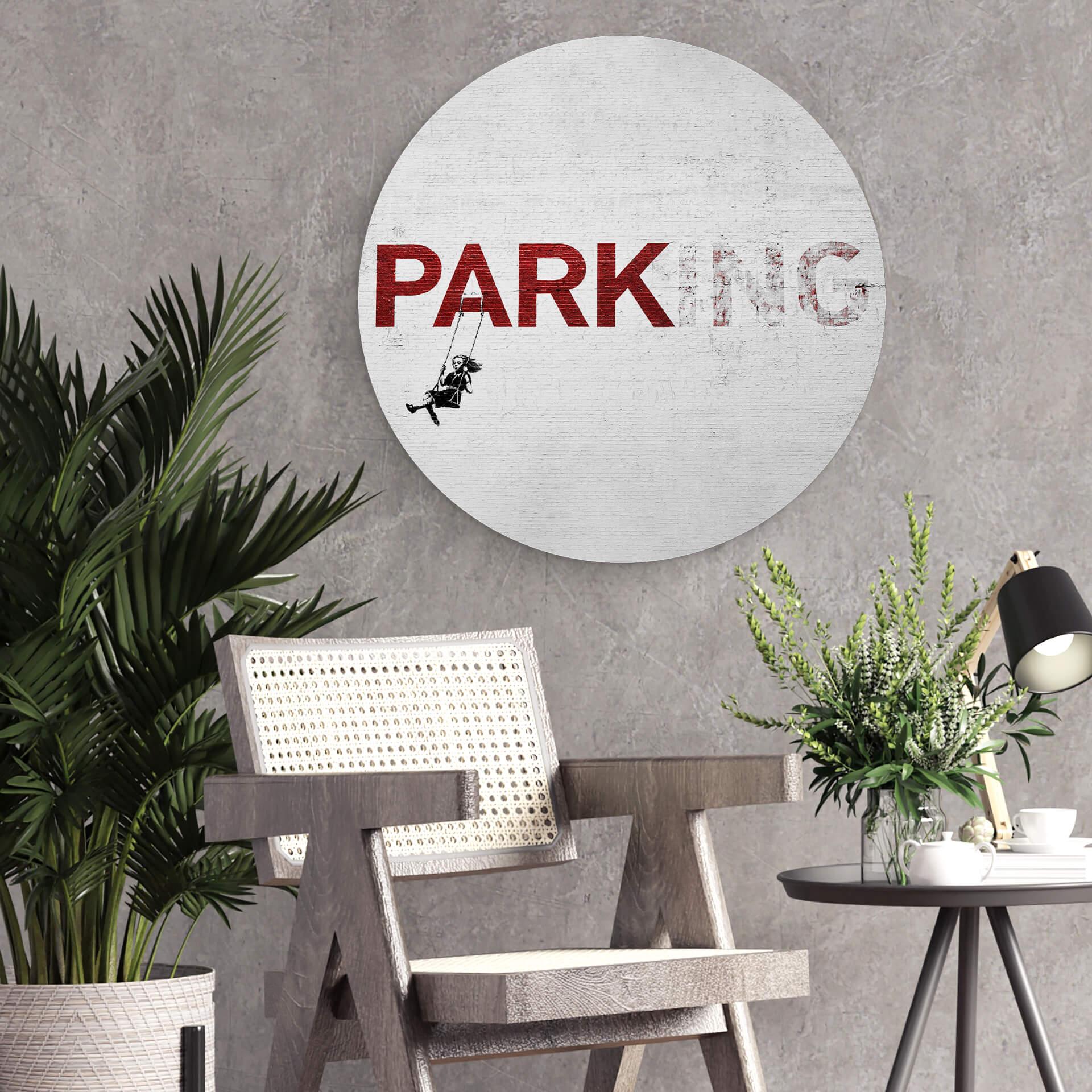 Wandcirkel Banksy - Park(ing)