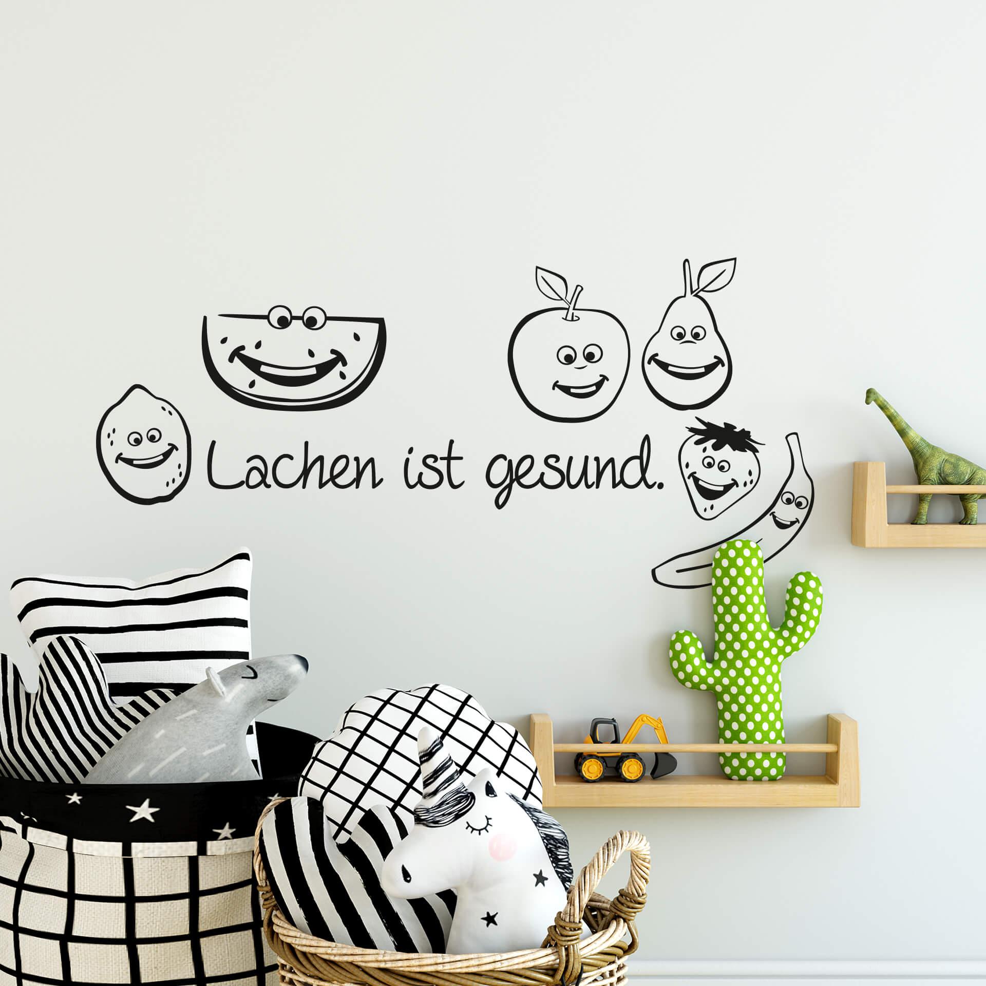 Wandtattoo Lachen ist gesund