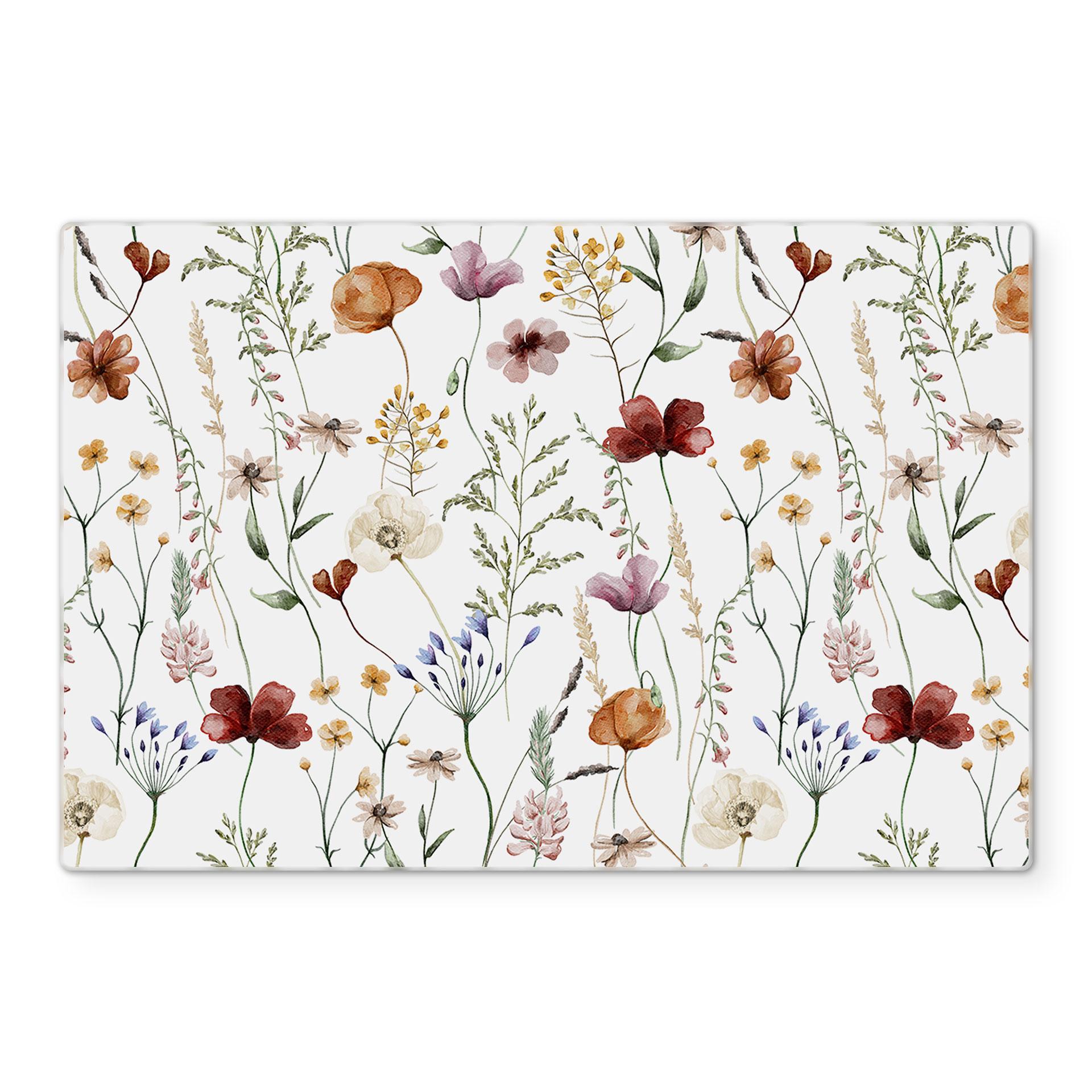 Stænkplade Farverige vilde blomster - UN Designs