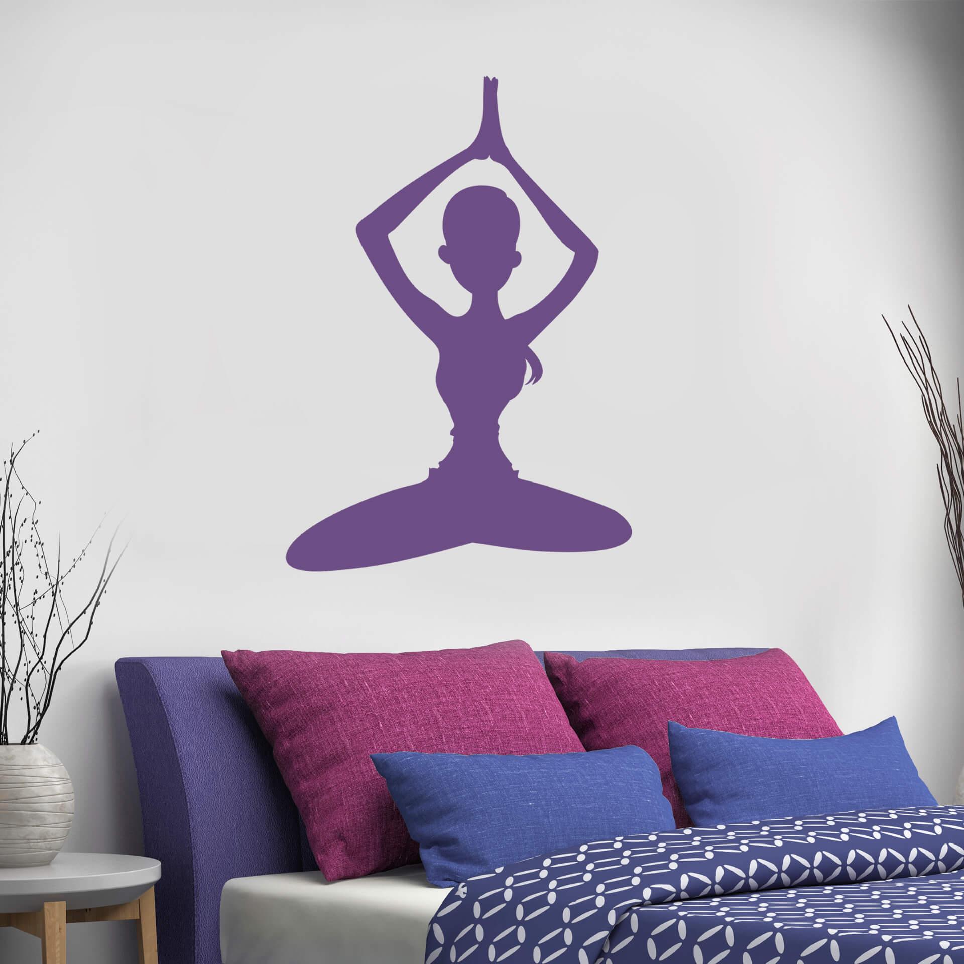 Wallsticker -  Yoga - Meditationsstilling 01