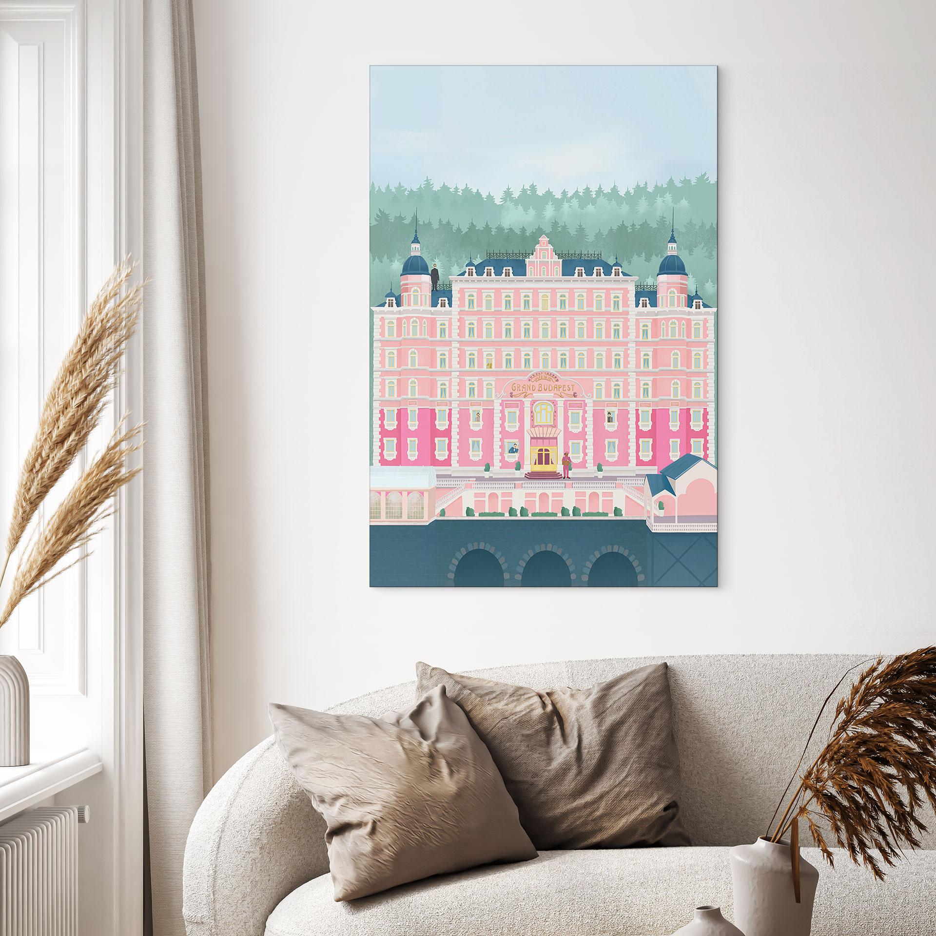 Billede af Grand Budapest Hotel - Lizde – print på aluminium (Alu-Dibond)