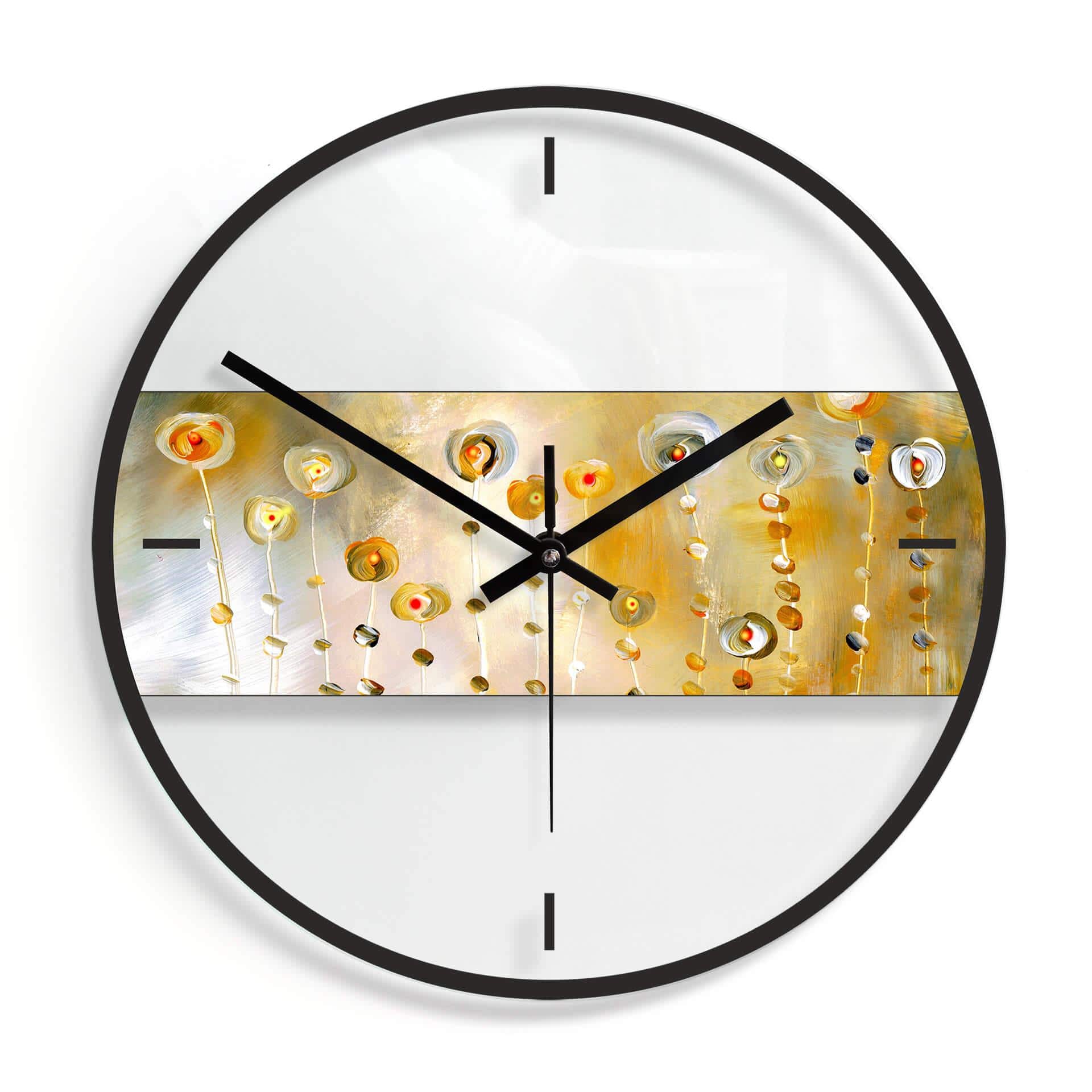 Horloge murale en verre - Niksic - Golden Eye