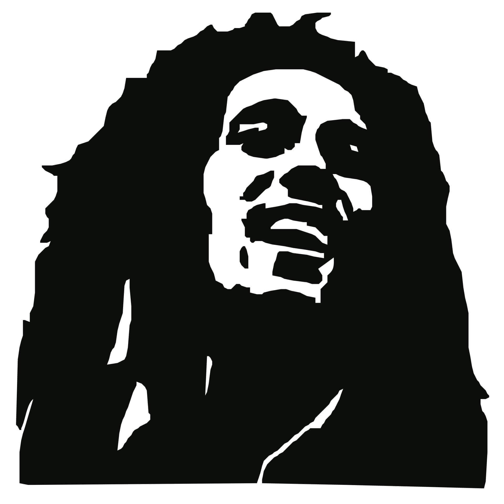Wandtattoo Bob Marley 1
