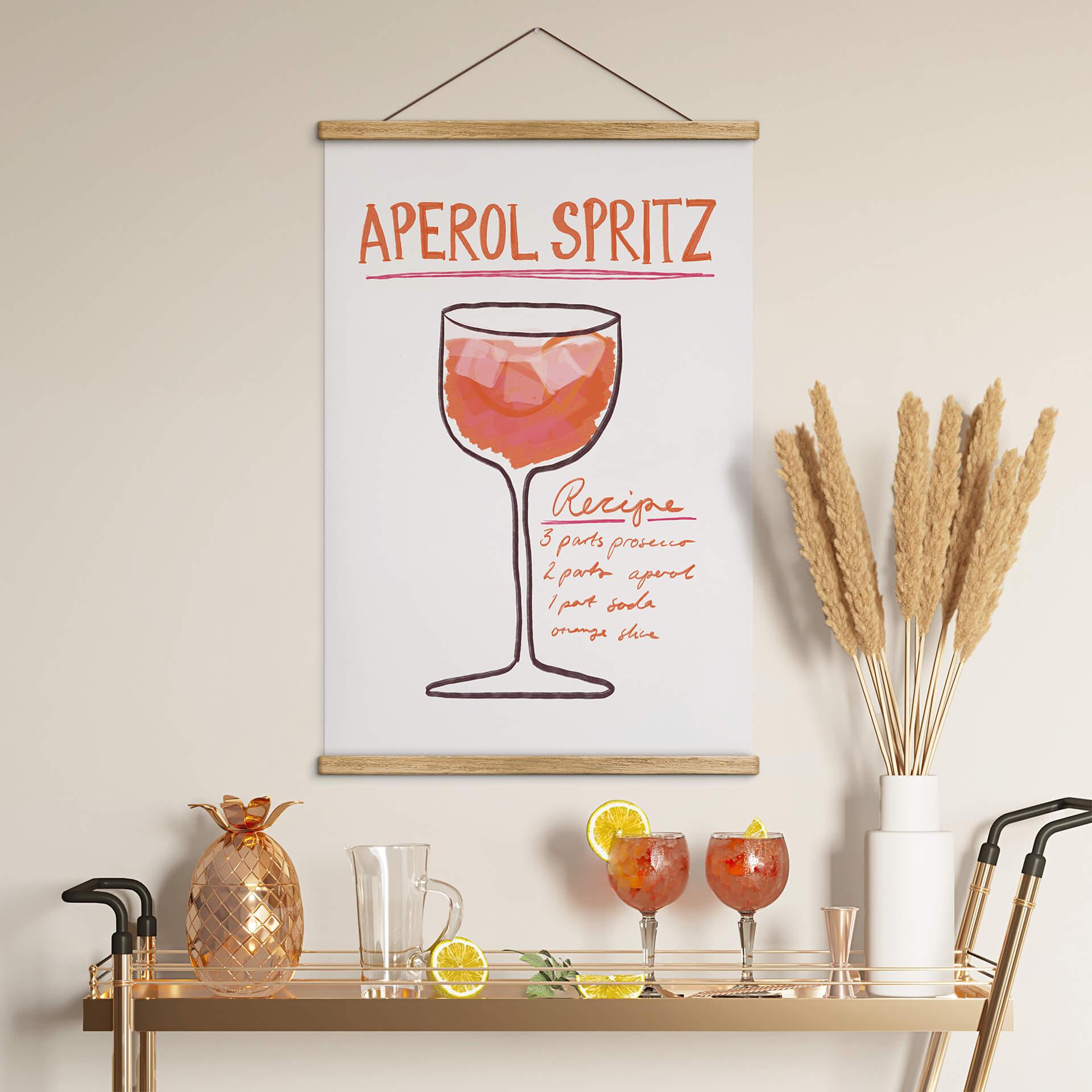 Obraz tkaniny do kuchni - Fritsch - Aperol Spritz