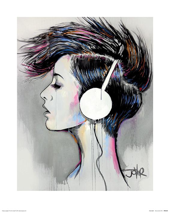 Plakat Loui Jover - Inner Beat kunsttryk, Loui Jover (40 x 50 cm)