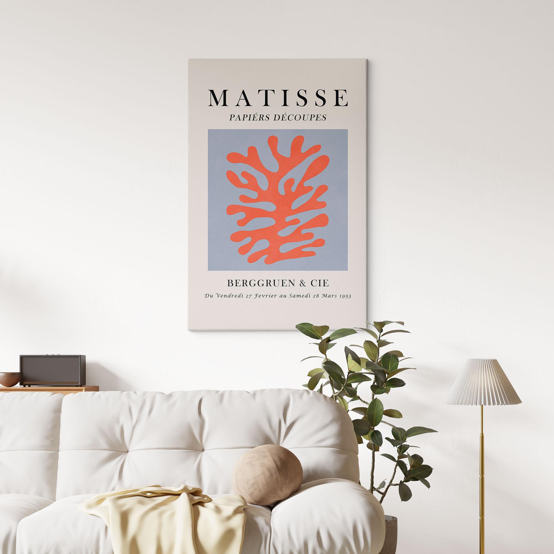 Obraz na płótnie Abstrakcyjny koral w stylu Matisse’a - Costa
