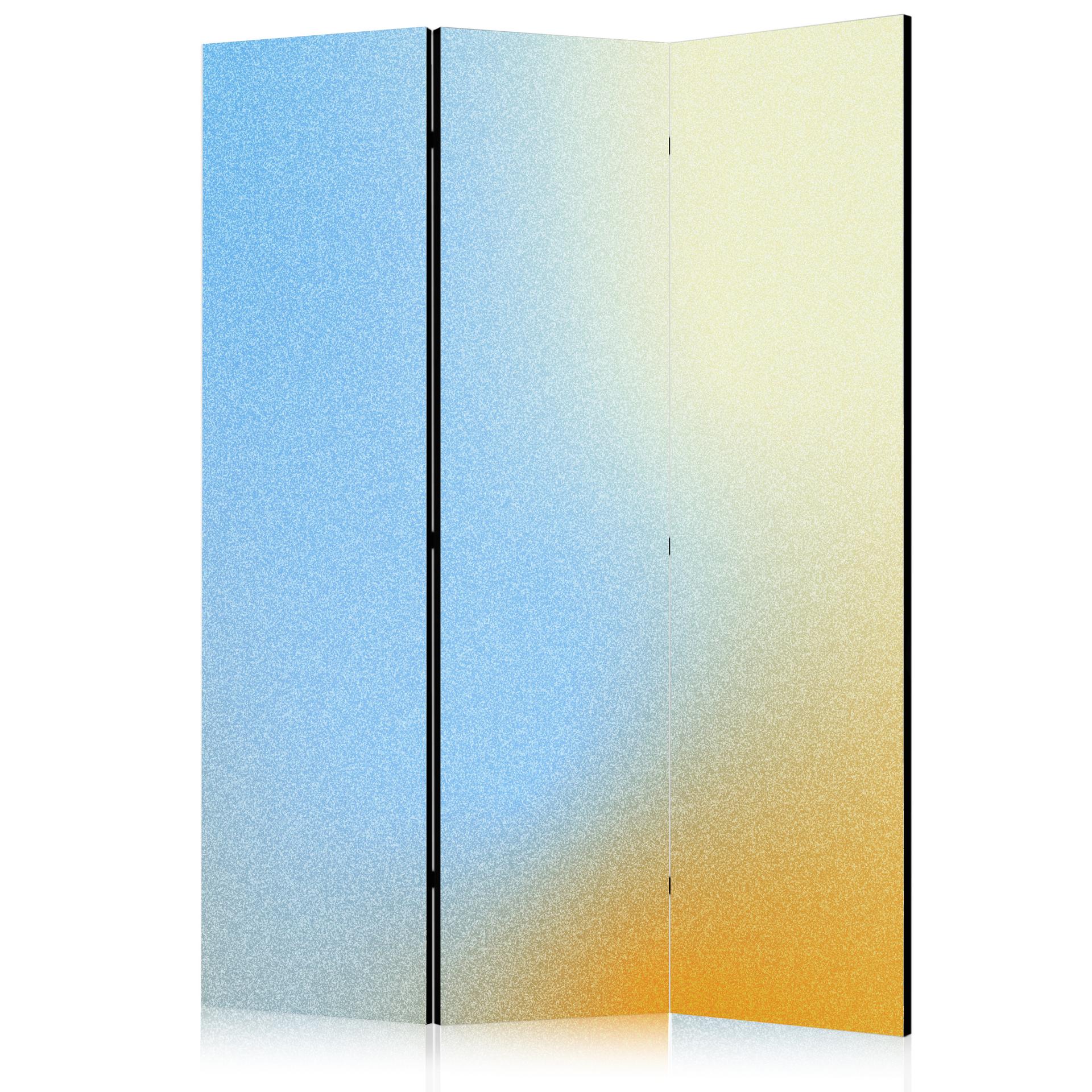 Paravent, Raumteiler freistehend, Trennwand - Energetic Gradient - Gradient Composition in Vibrant C