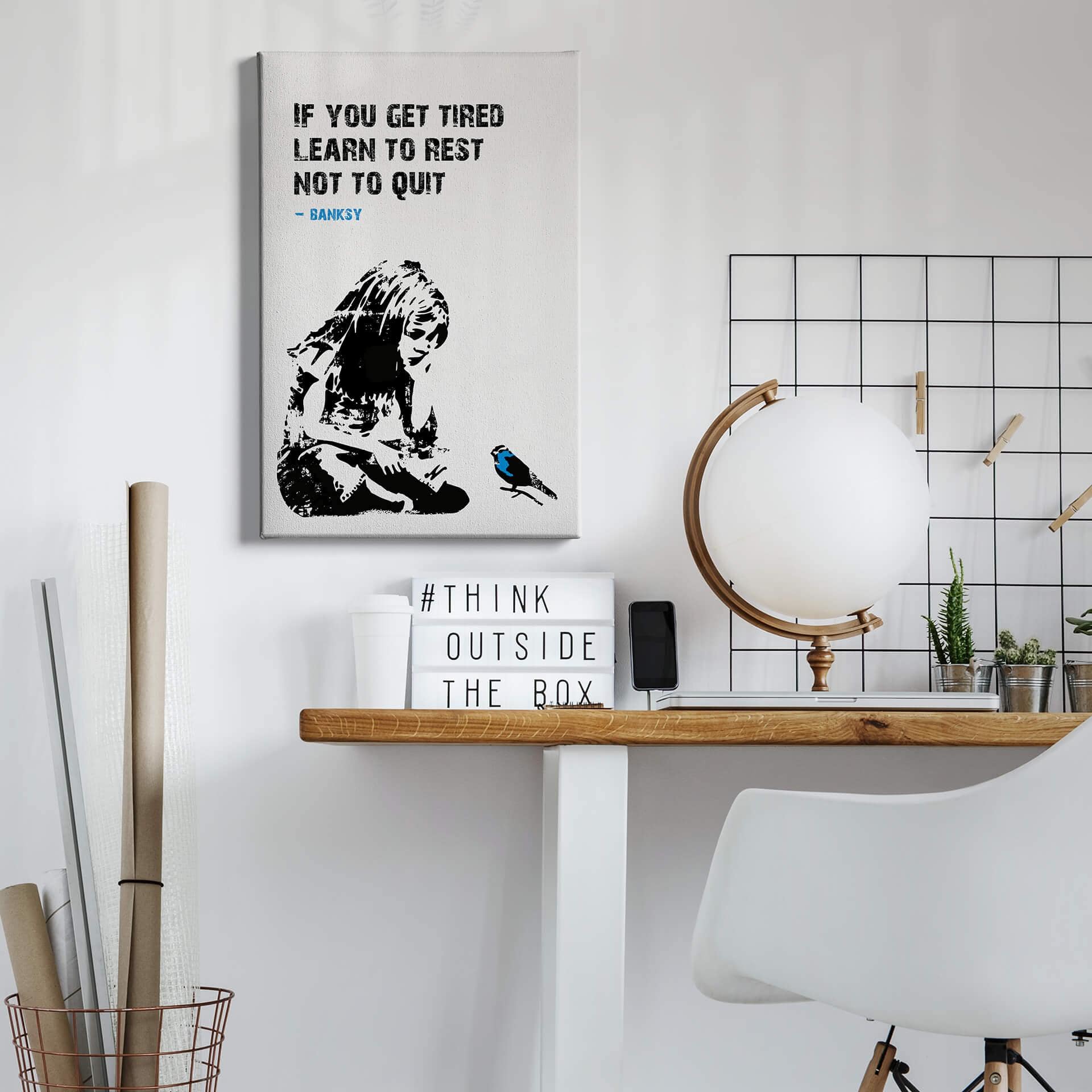 Canvasbillede - Banksy - If you get tired
