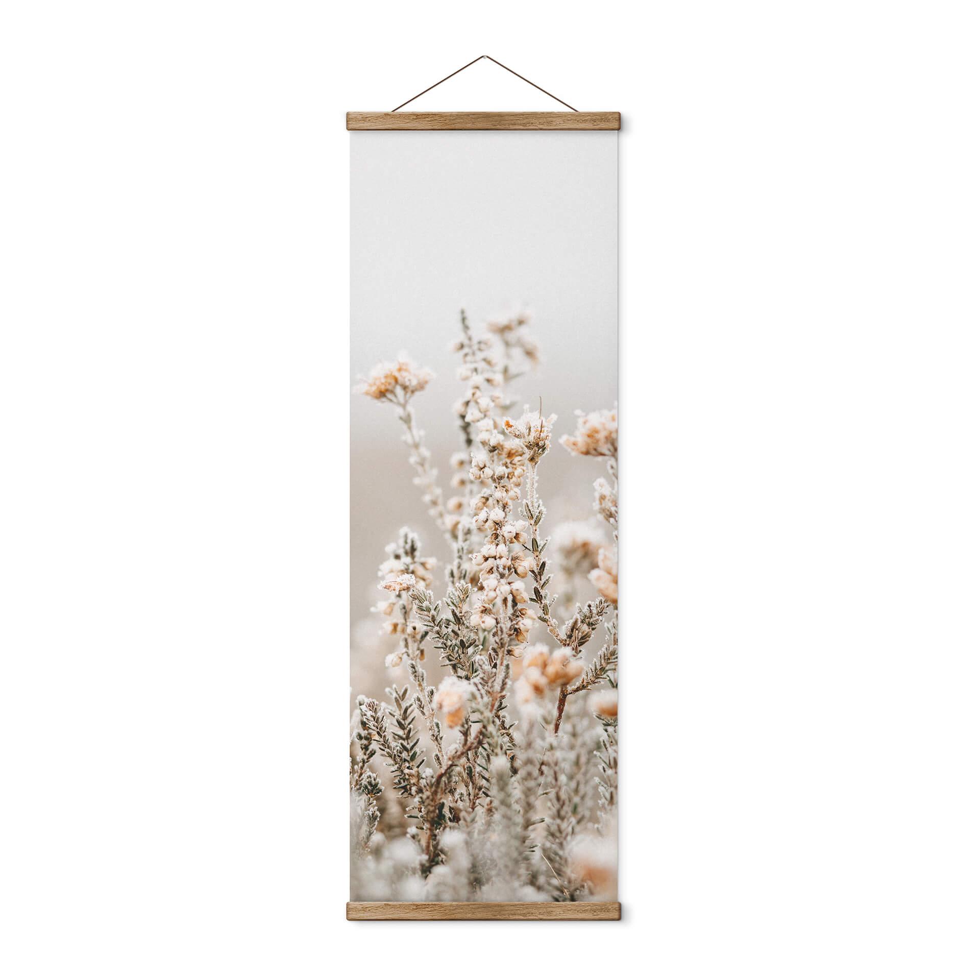 Annie Tekstil plakat - Isblomster - Panorama