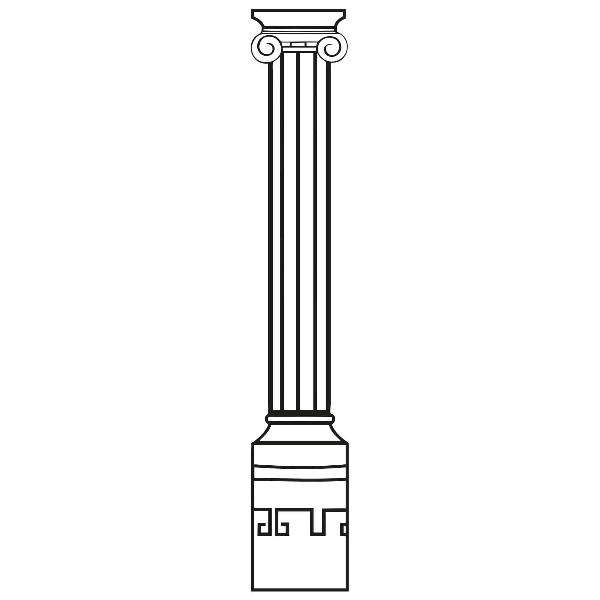 Colonna con fregio