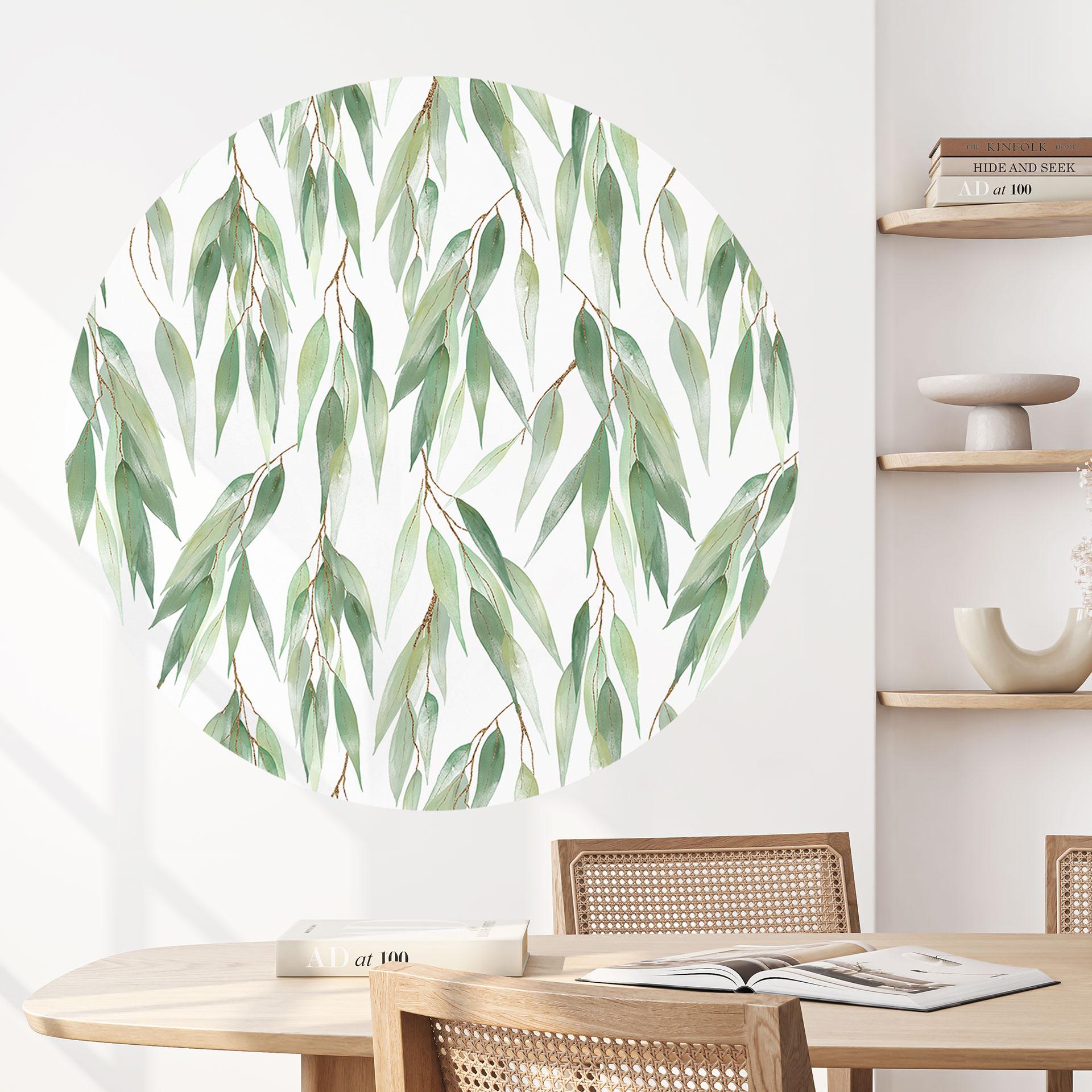 Wall Sticker Grene med grønne blade - UN Designs