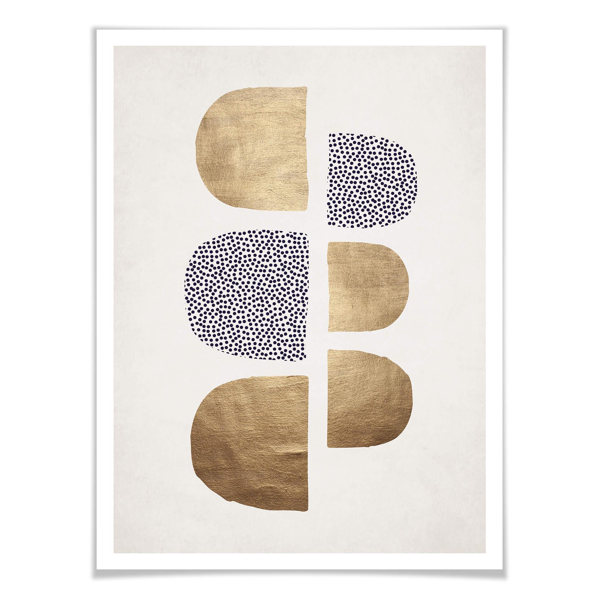 Plakat Kubistika - Golden Geometrica