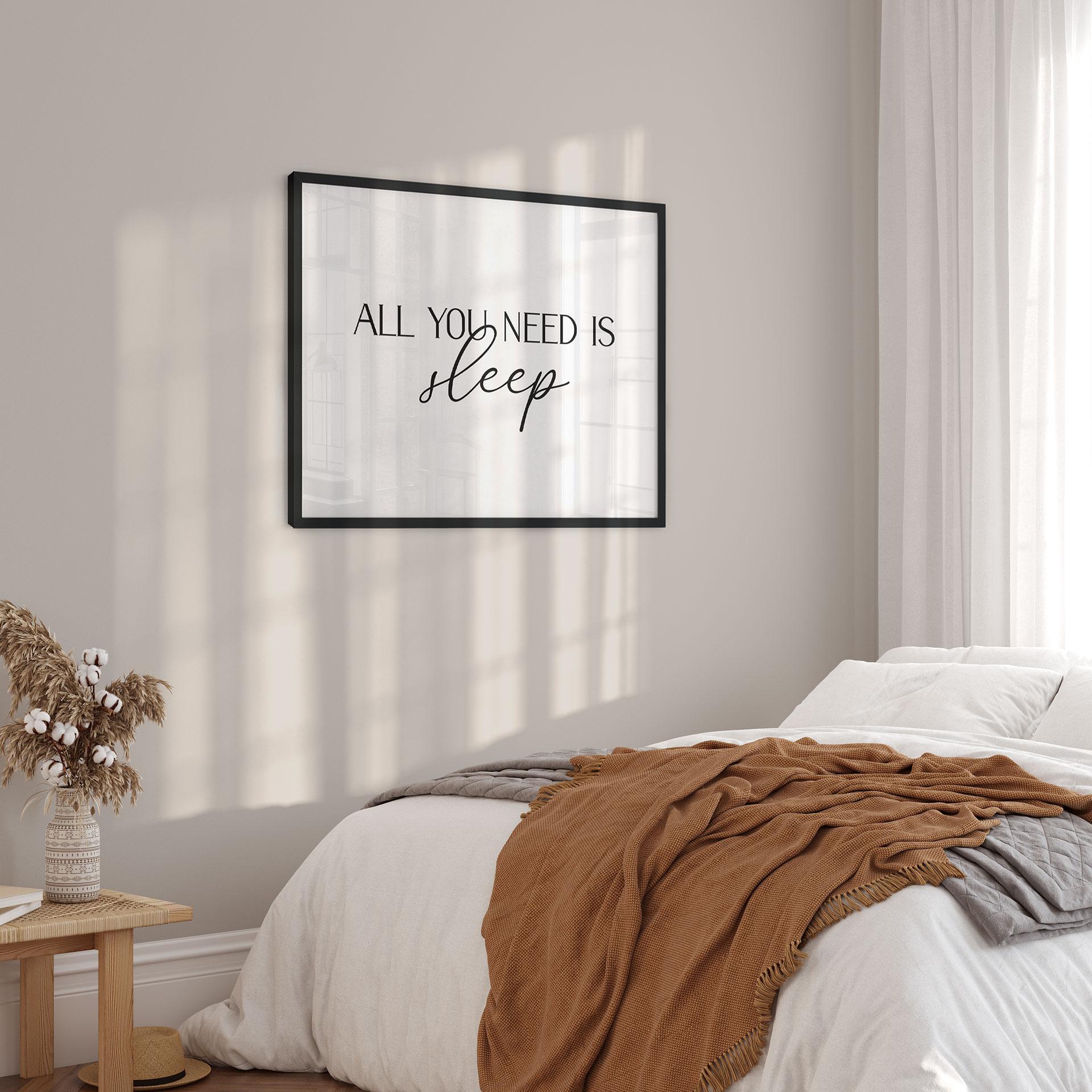 Plakat All you need is sleep