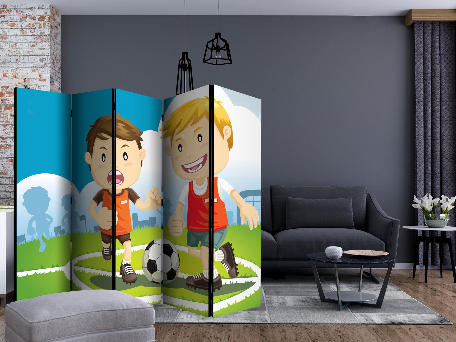 Schermo divisorio - Campo sportivo , 5 pezzi - 225x172 cm