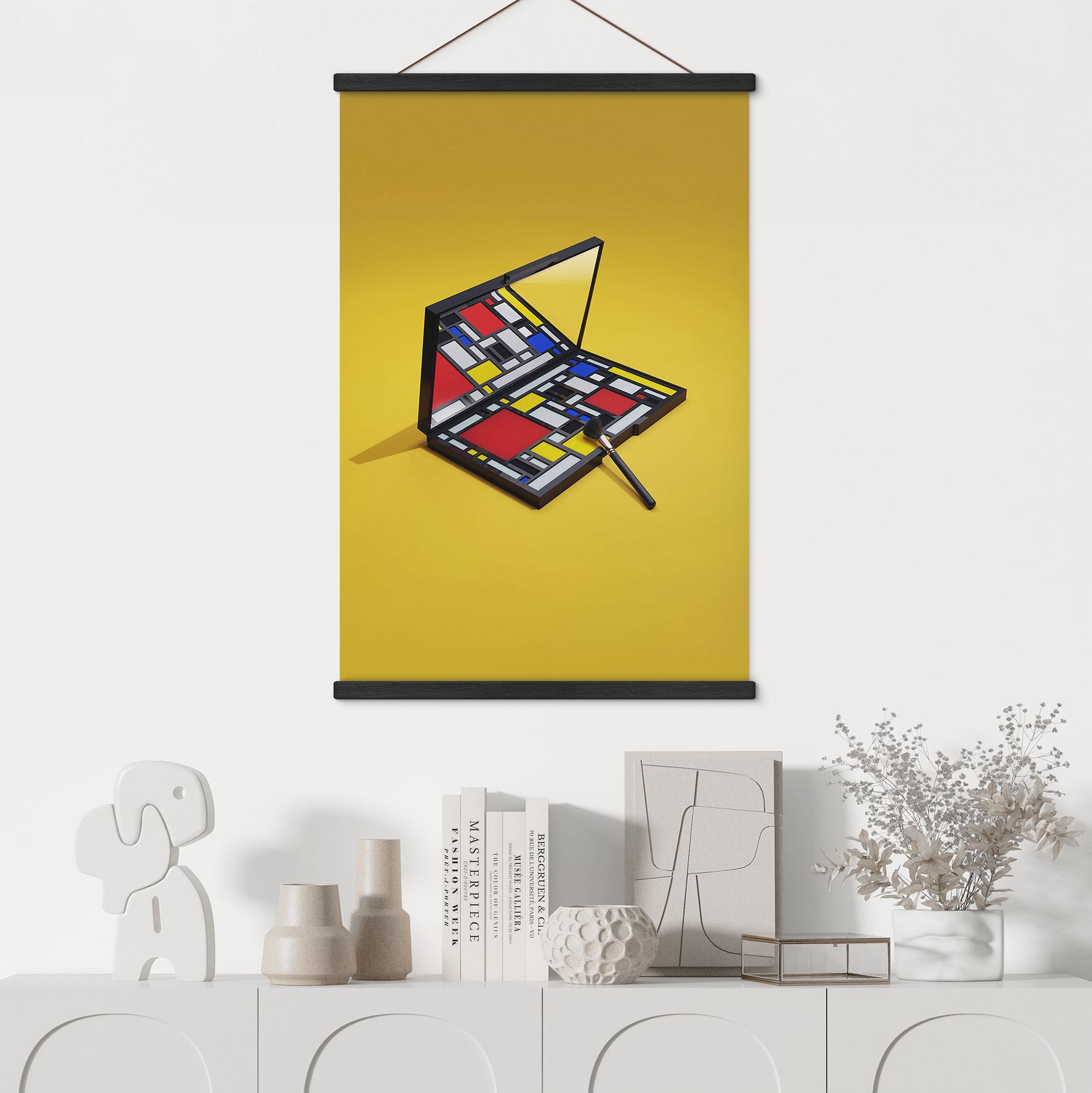 Paleta do makijażu obrazów z tkanin w stylu Pieta Mondriana - Pozdniakov