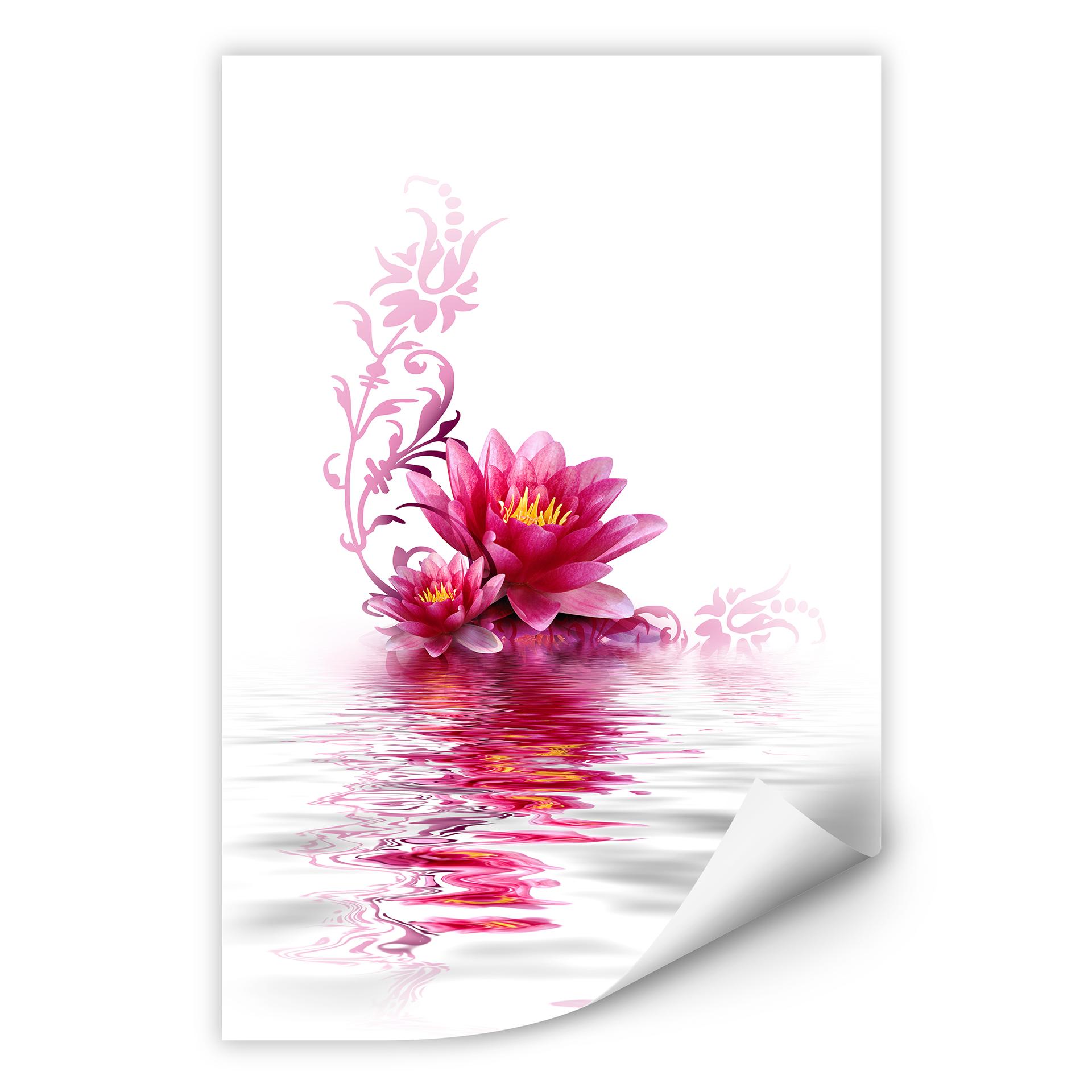 Poster autocollant - W - Magie des Fleurs
