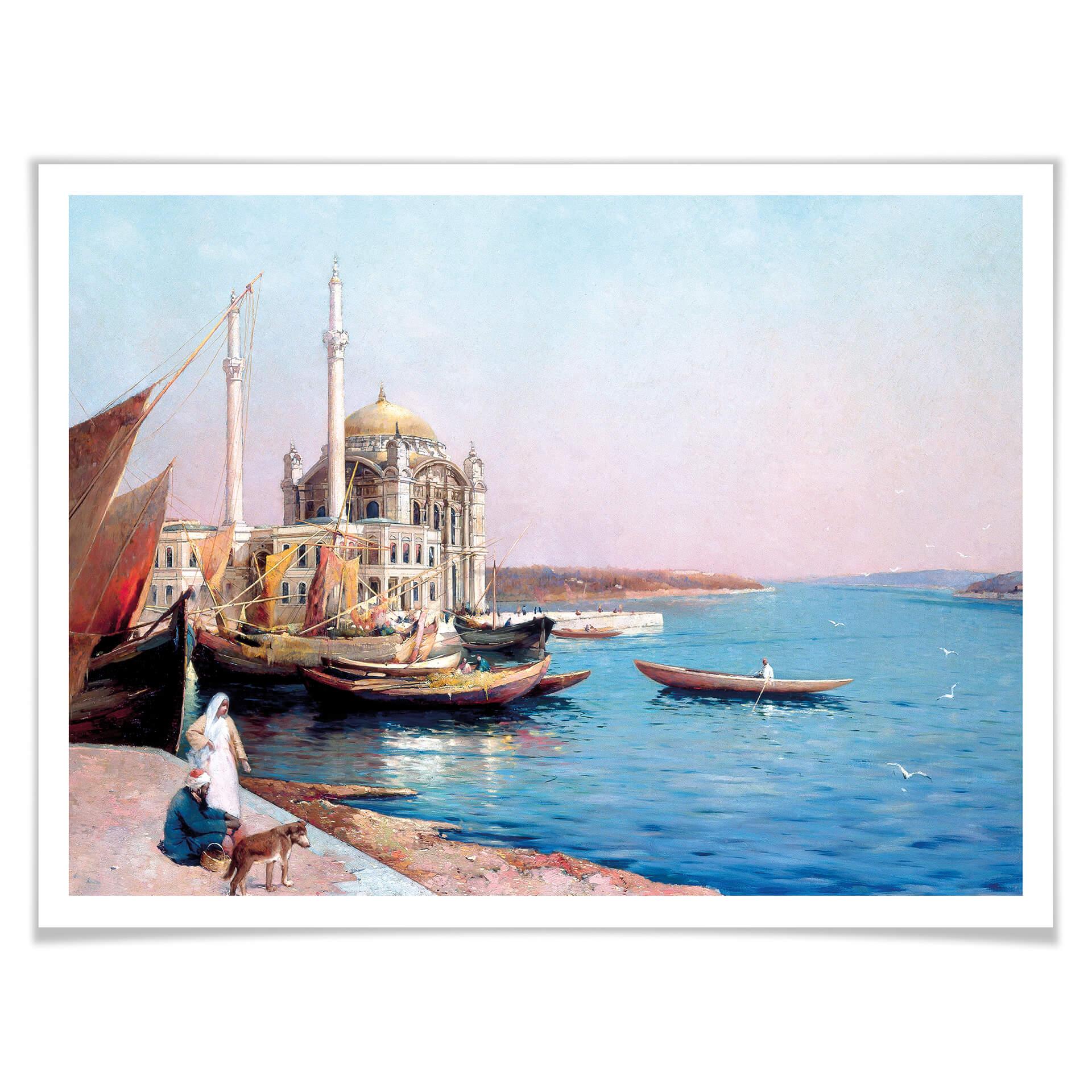 Plakat Dellepiane - Nad brzegiem Bosforu