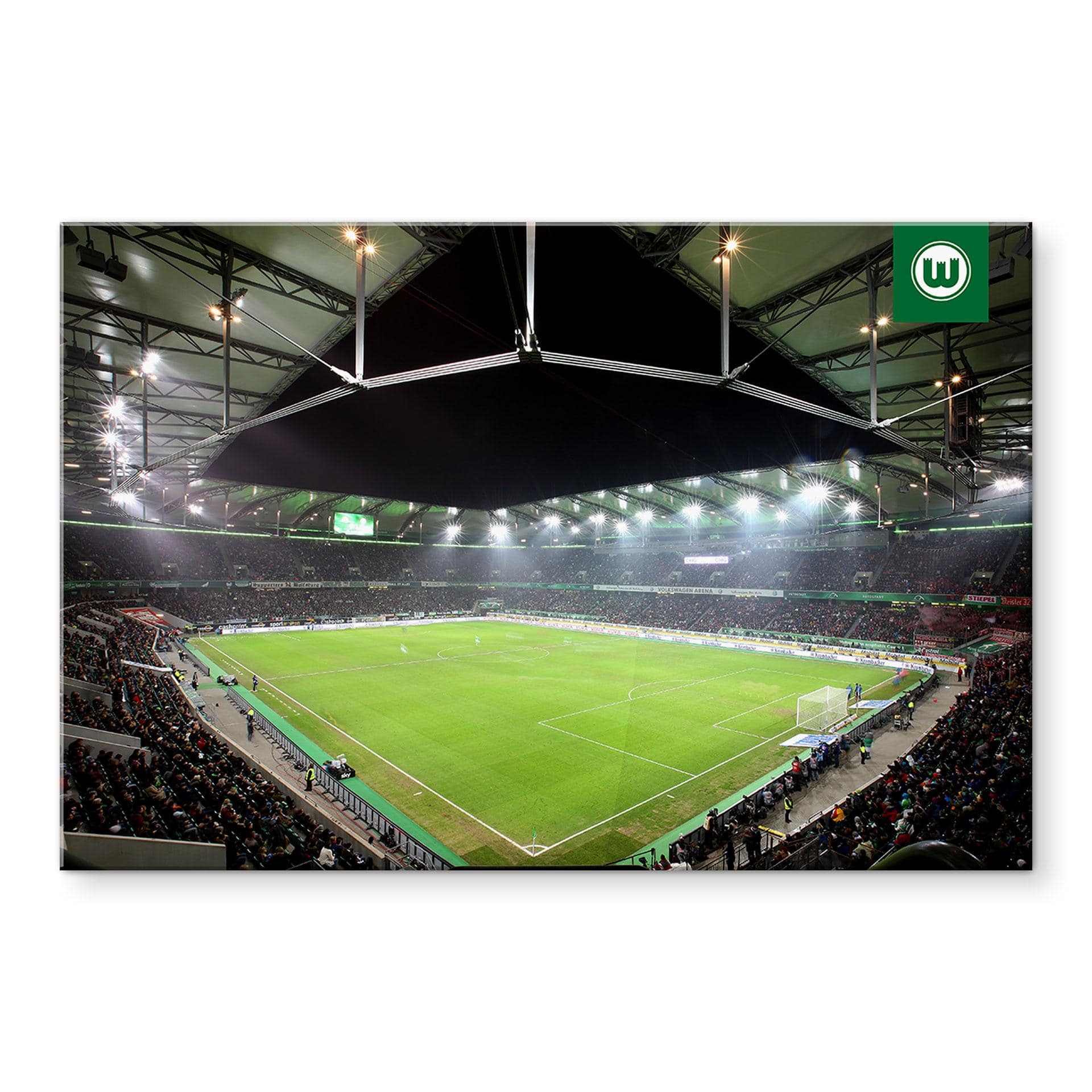 Glasbild VfL Wolfsburg Volkswagen Arena