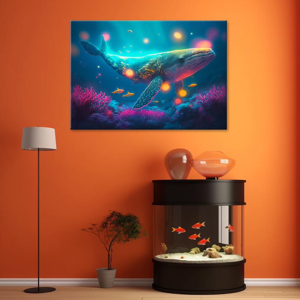 Canvas print Magic Whale