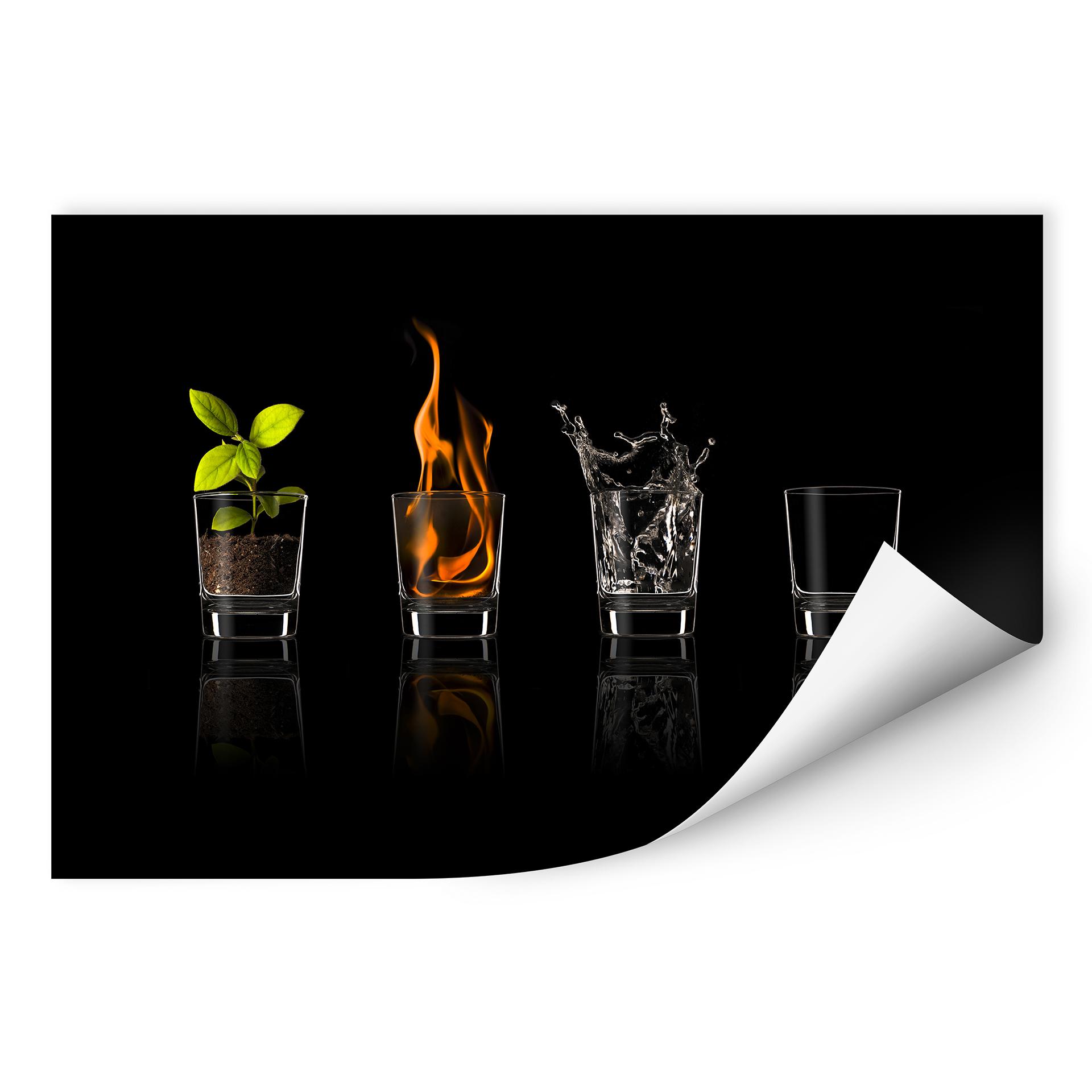 Zelfklevende Poster - Frutos Vargas - The Four Elements