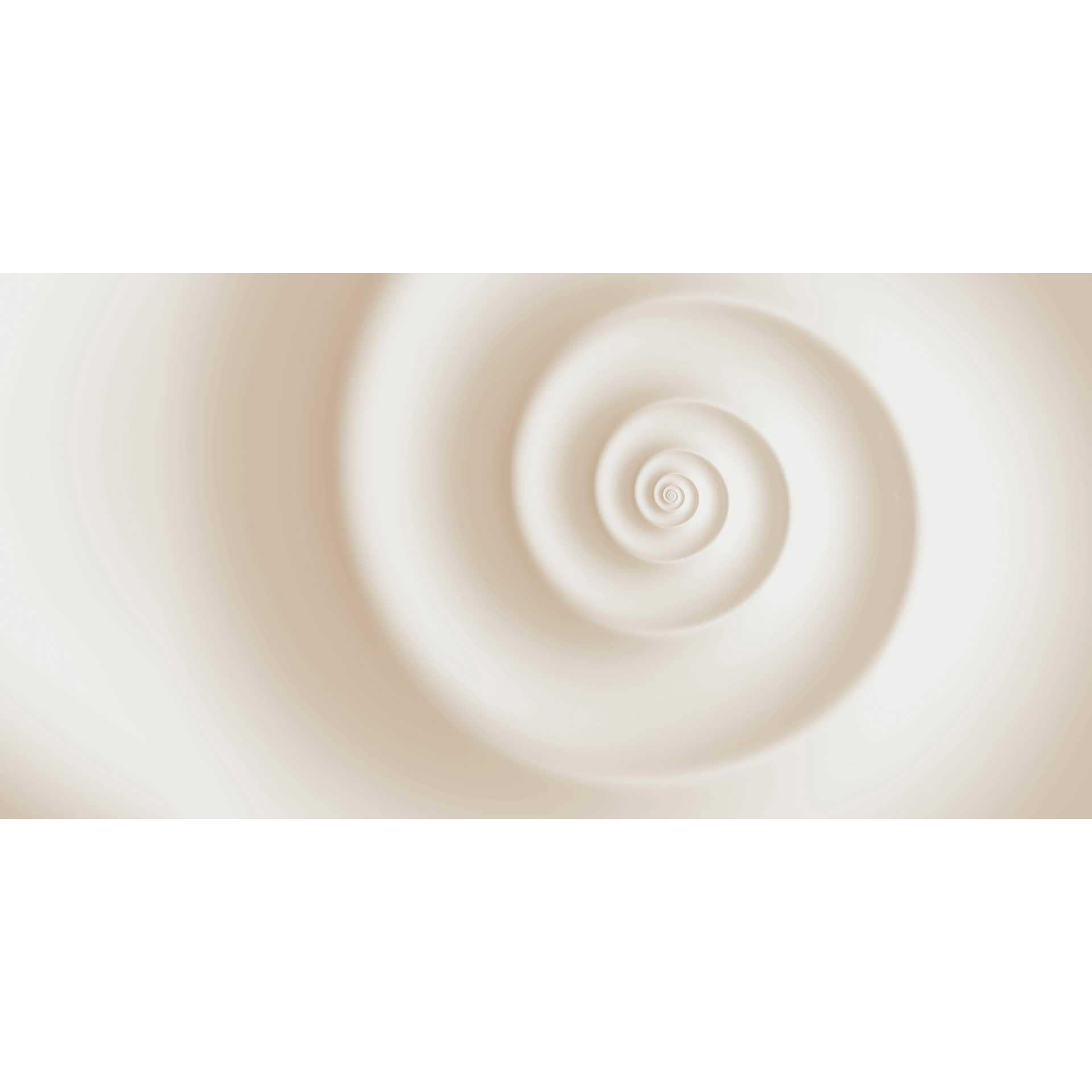 Swirl design fotobehang in crème - hypnotiserend vliesbehang voor moderne ruimtes