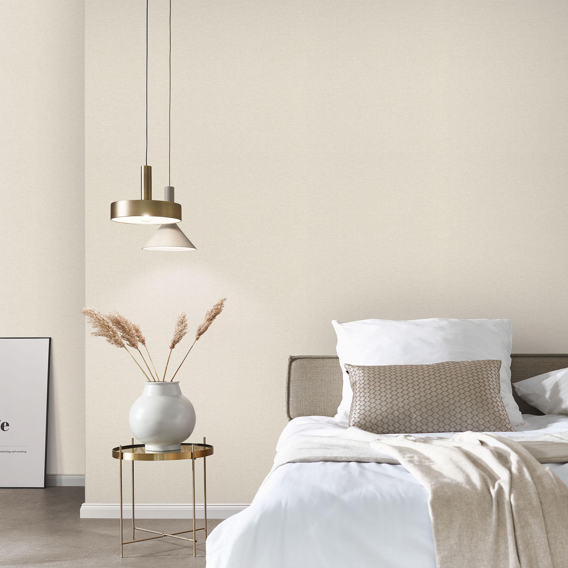 Ikke-vævet tapet, enhedstapet Secret Garden beige