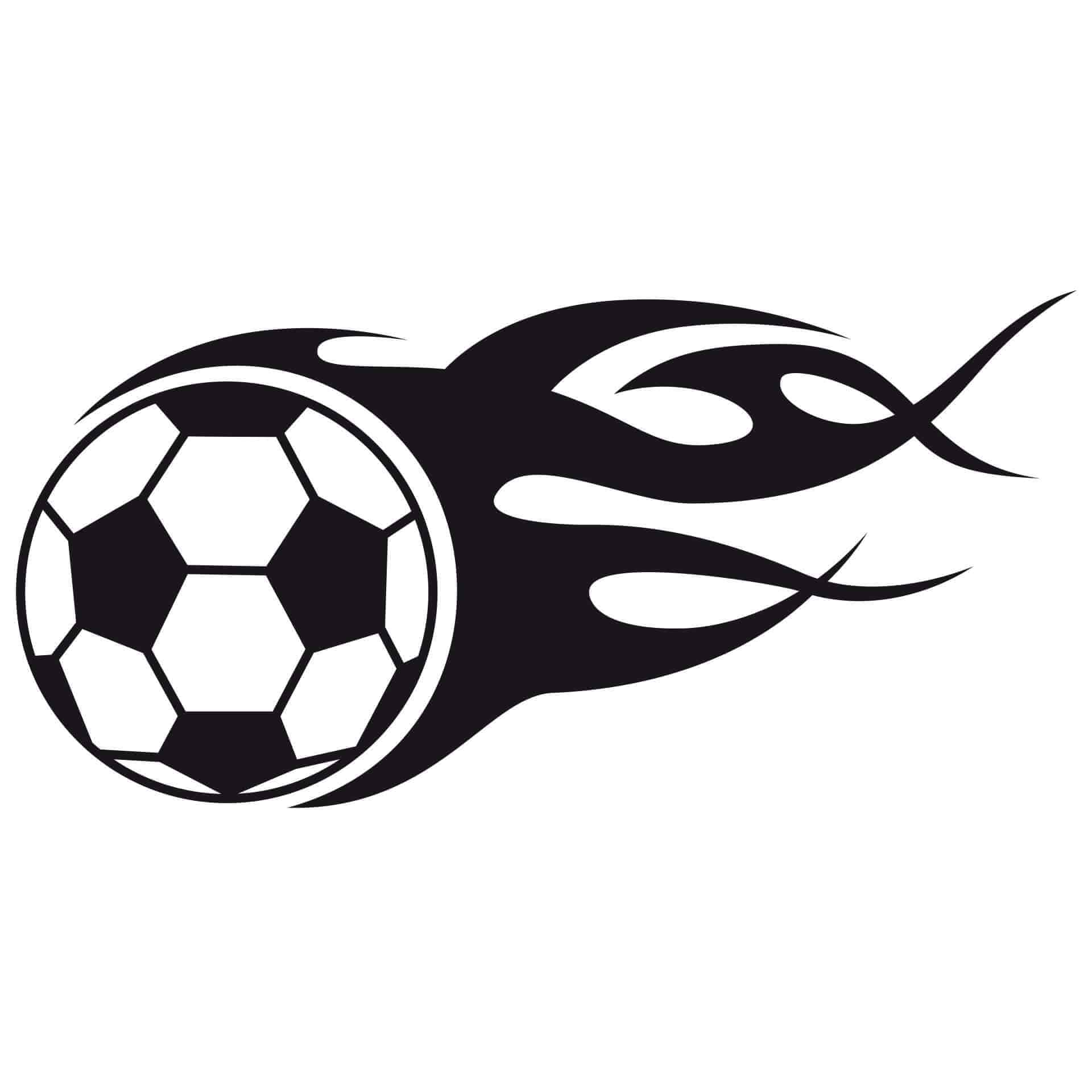 Wallsticker Flamme fodbold