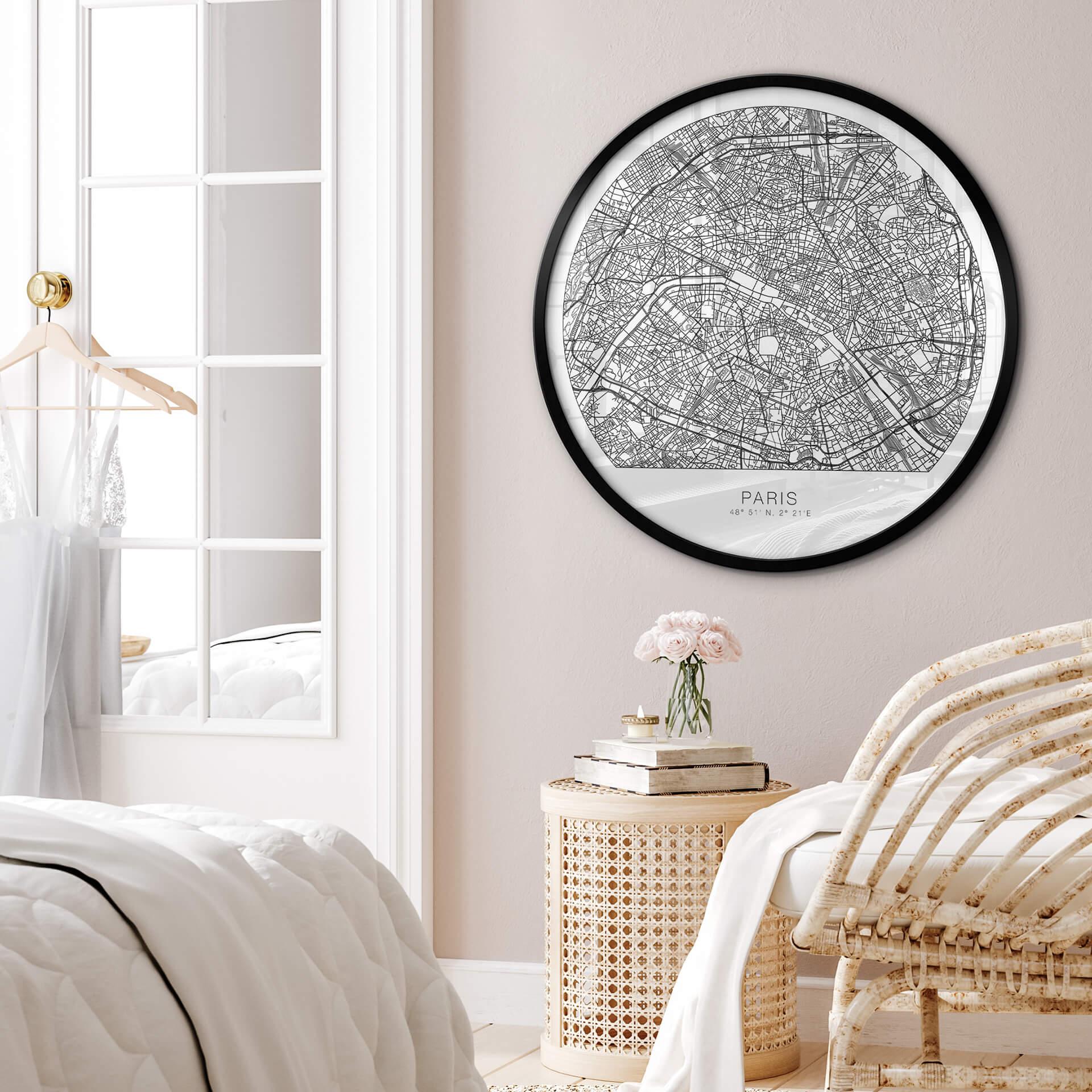 Plakat City Map of Paris