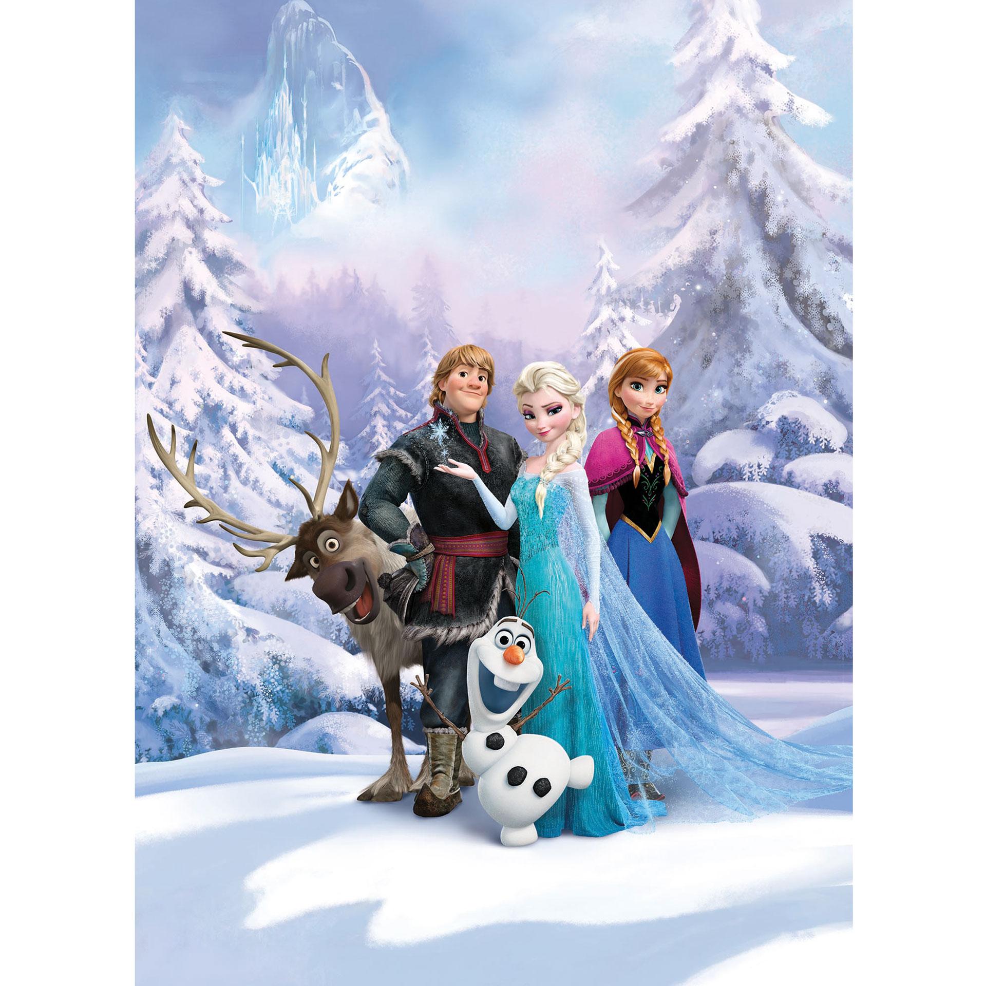 Fotobehang Papierbehang Frozen - Winterlandschap