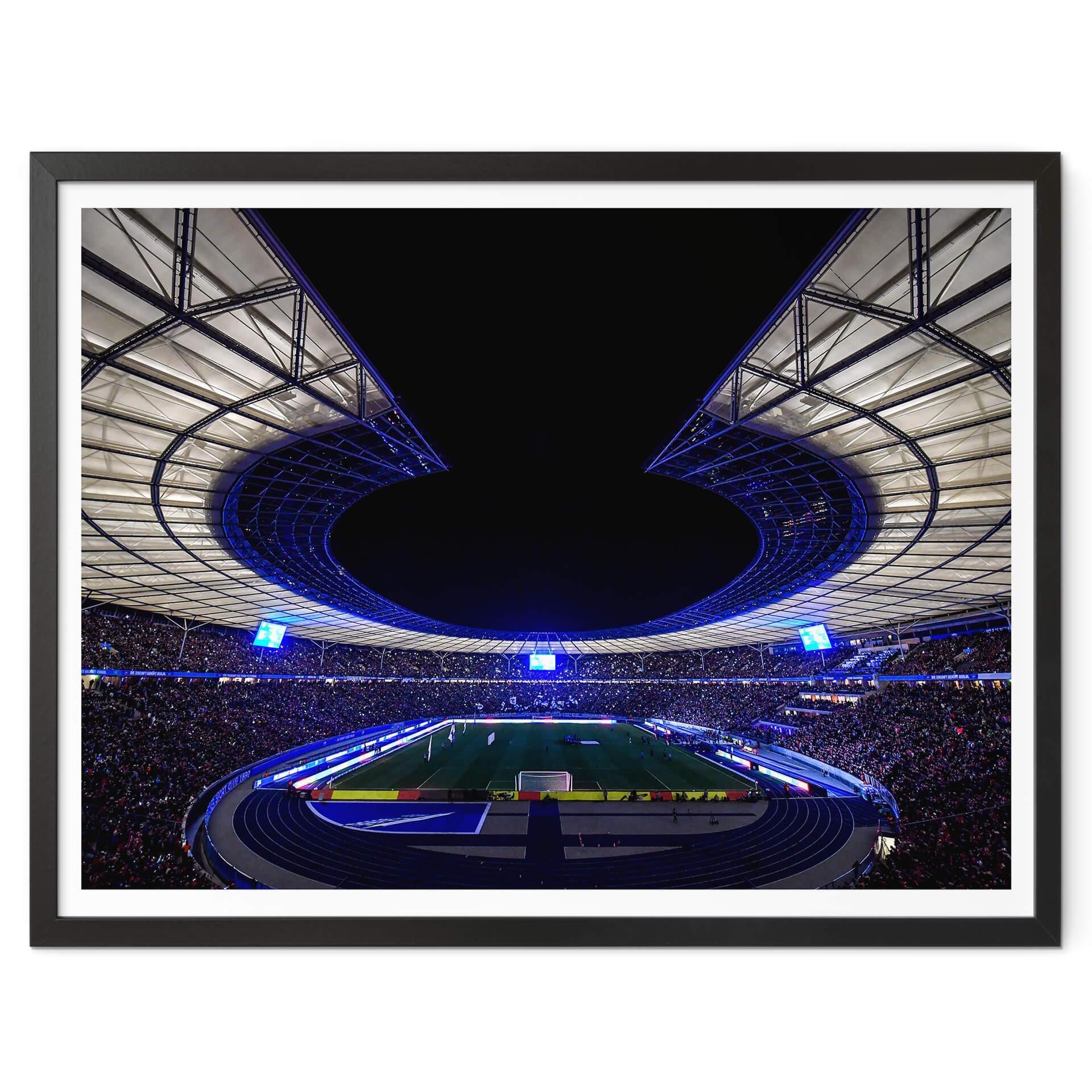 Póster Estadio Olímpico Hertha BSC de noche