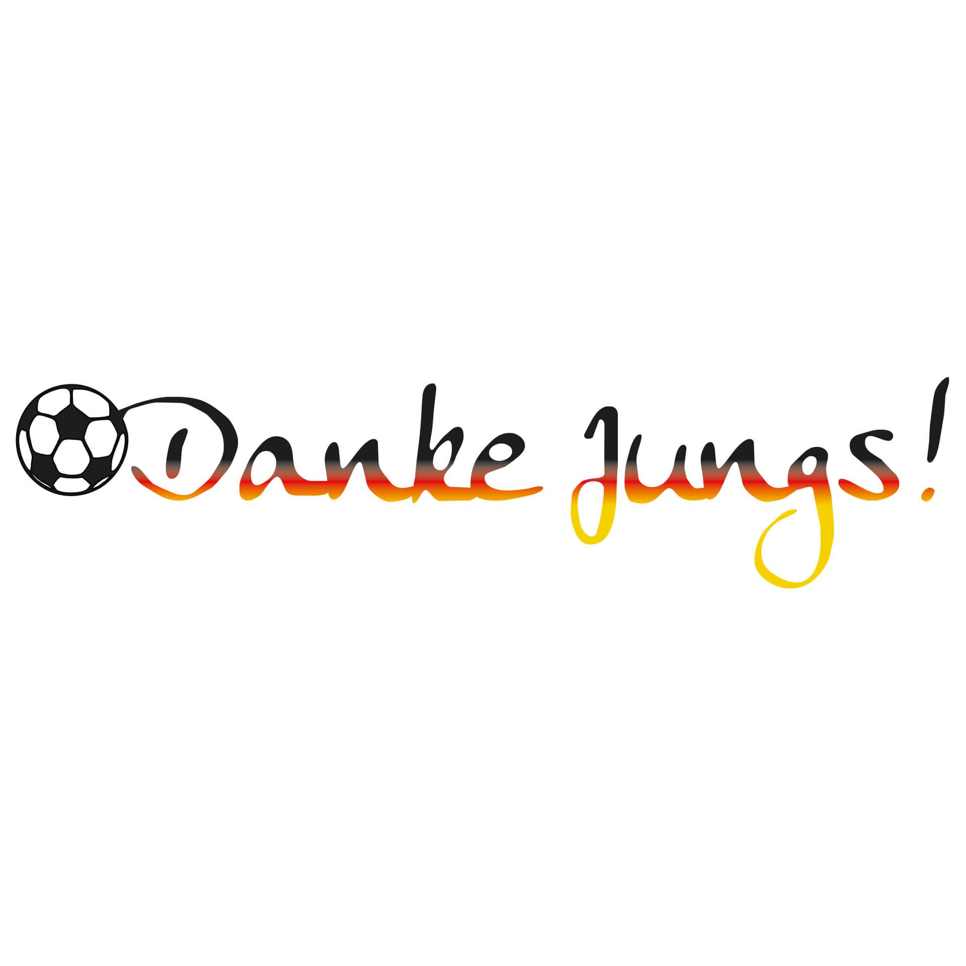 Wandtattoo Danke Jungs