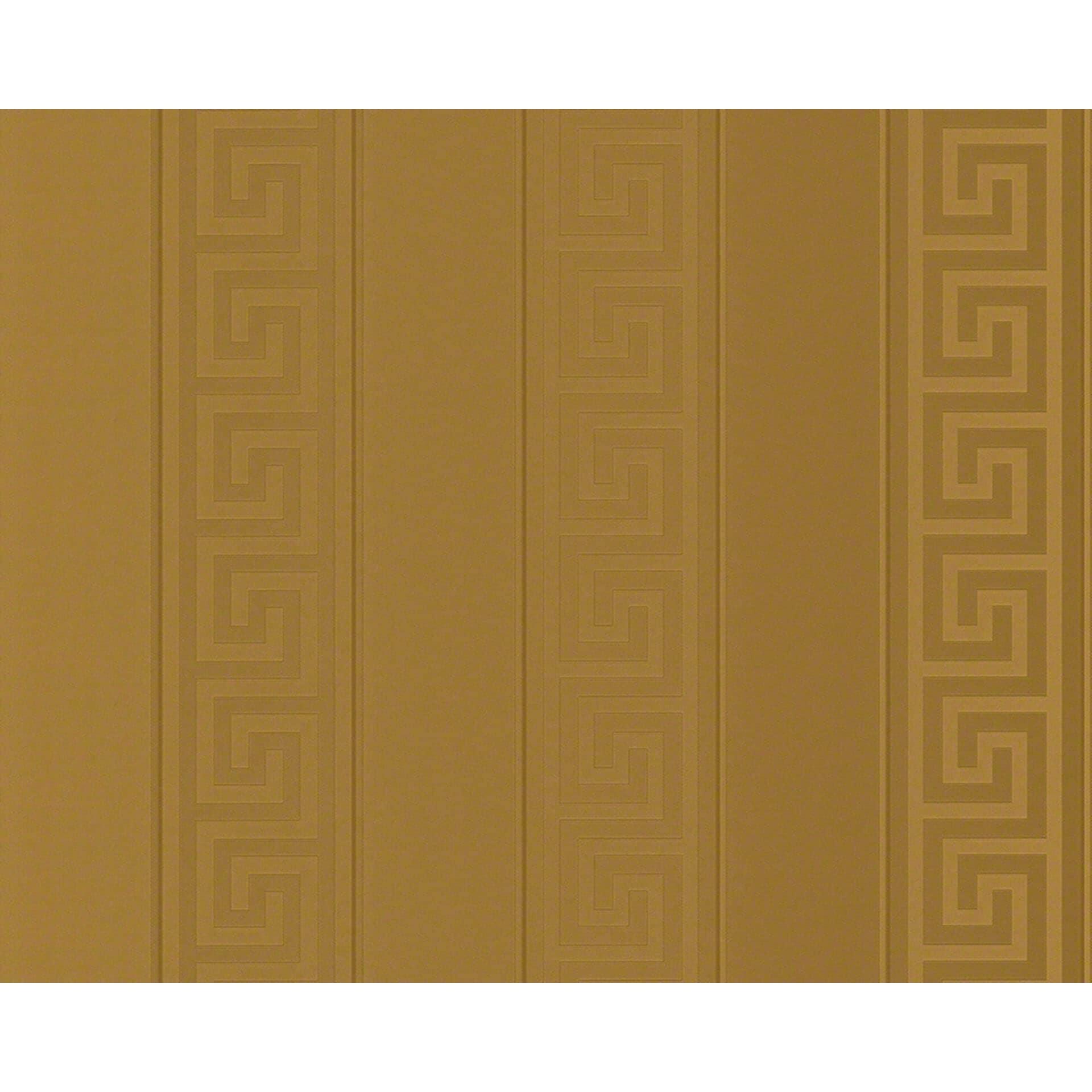 Patroonbehang Versace Behang Greek Metallic