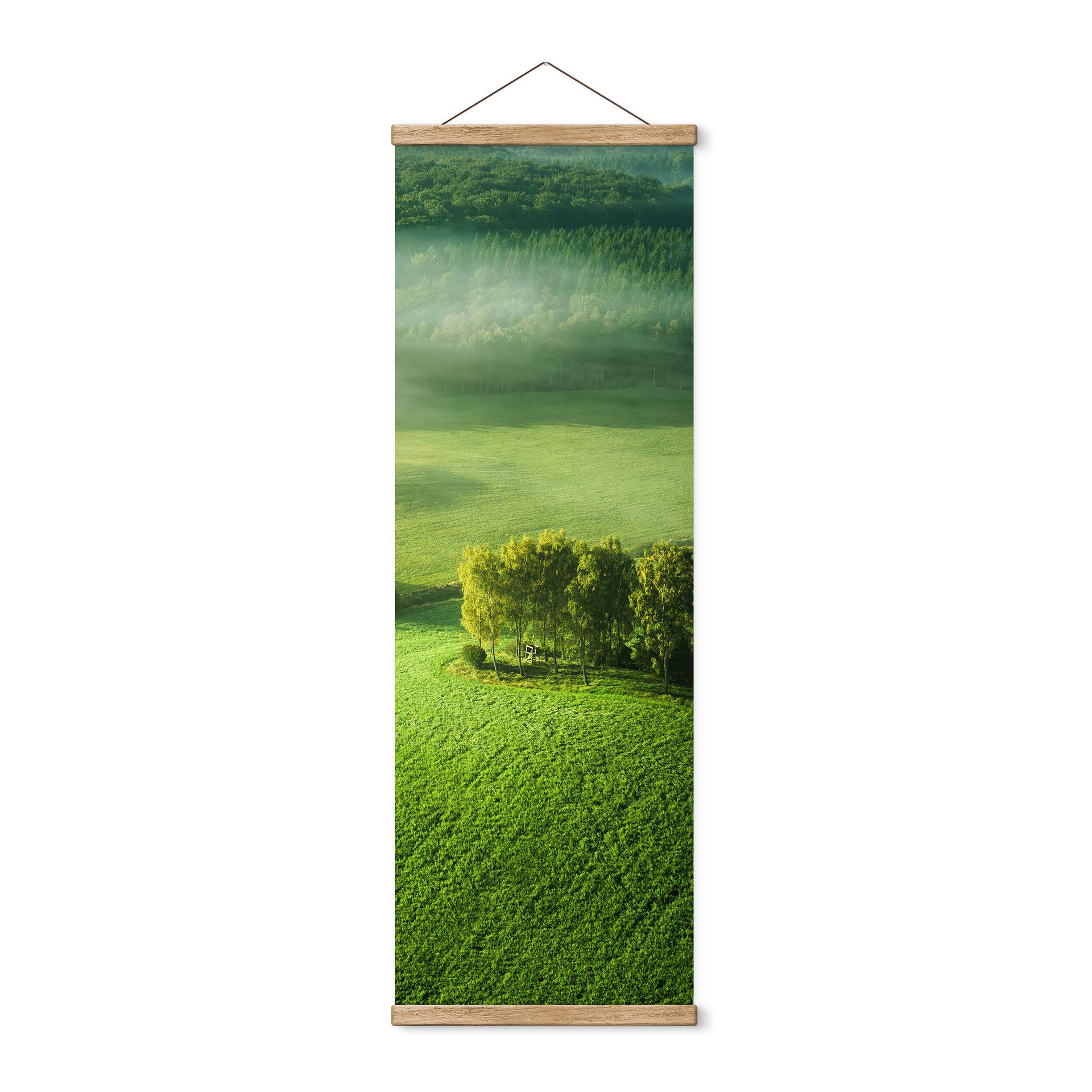 Tekstil plakat Idylliske marker i tågen - Keller - Panorama