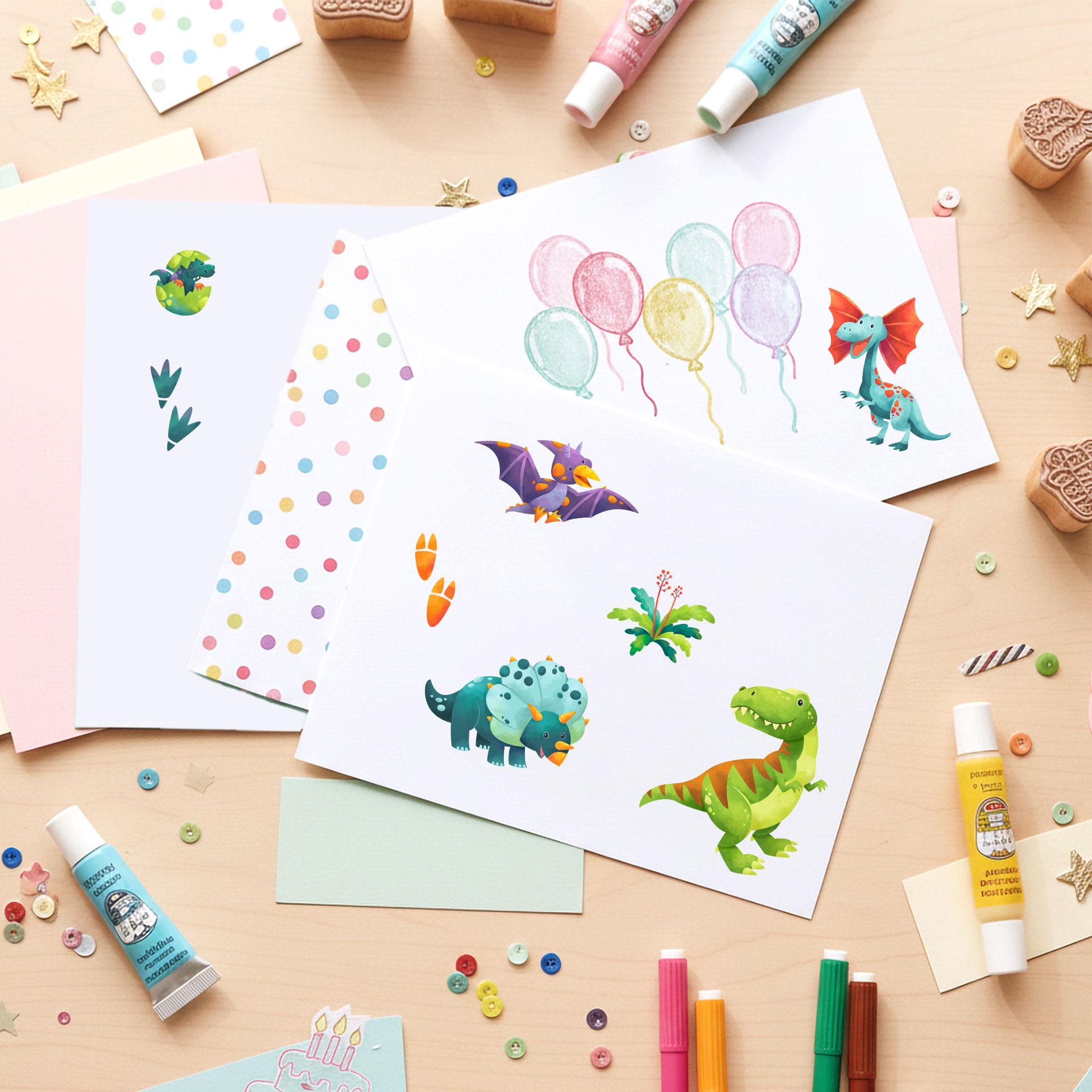 Wallsticker Dinosaur-klistermærker til børn