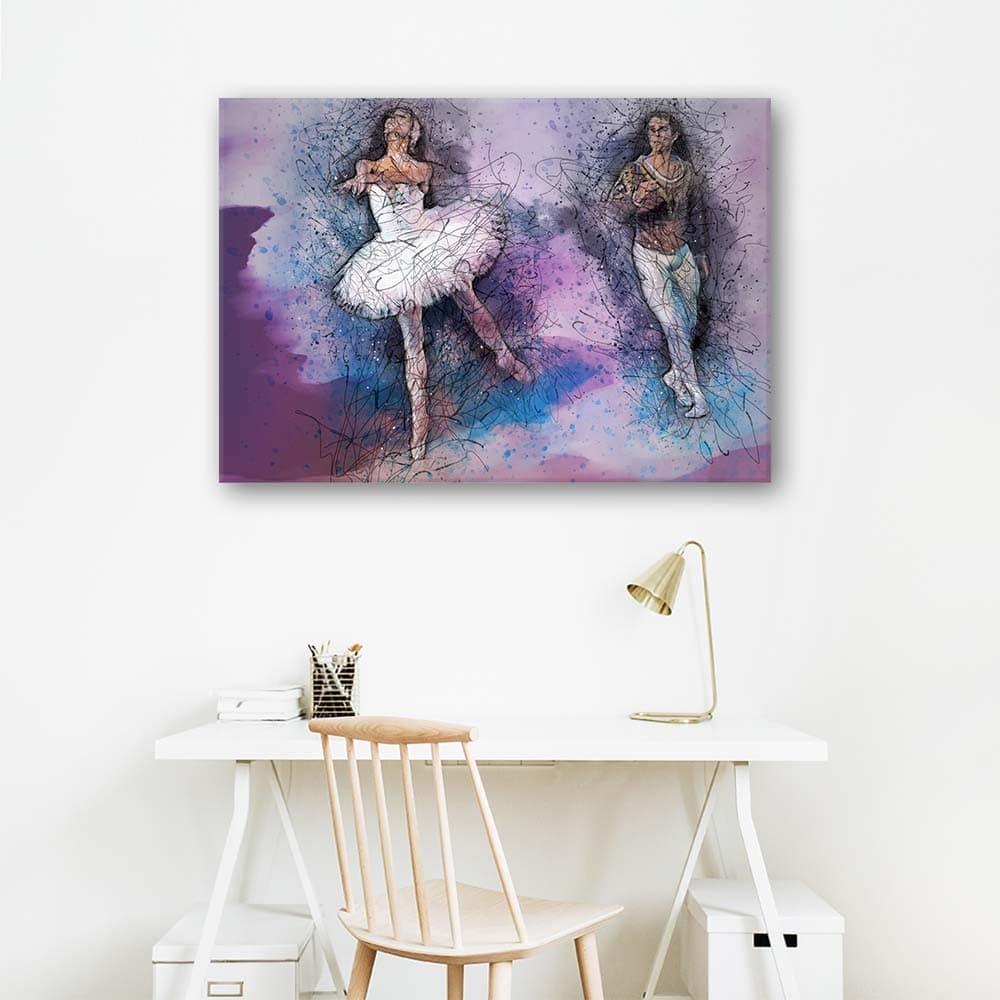 Canvasbillede, Par der danser ballet