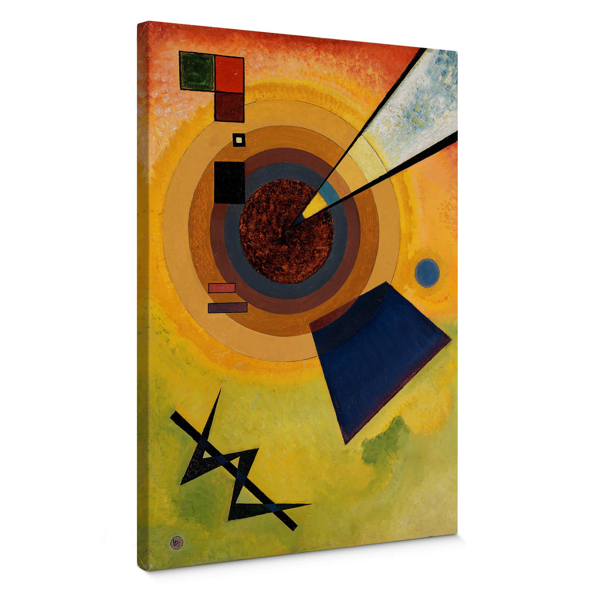 Canvastavla Kandinsky - Grönt och rött