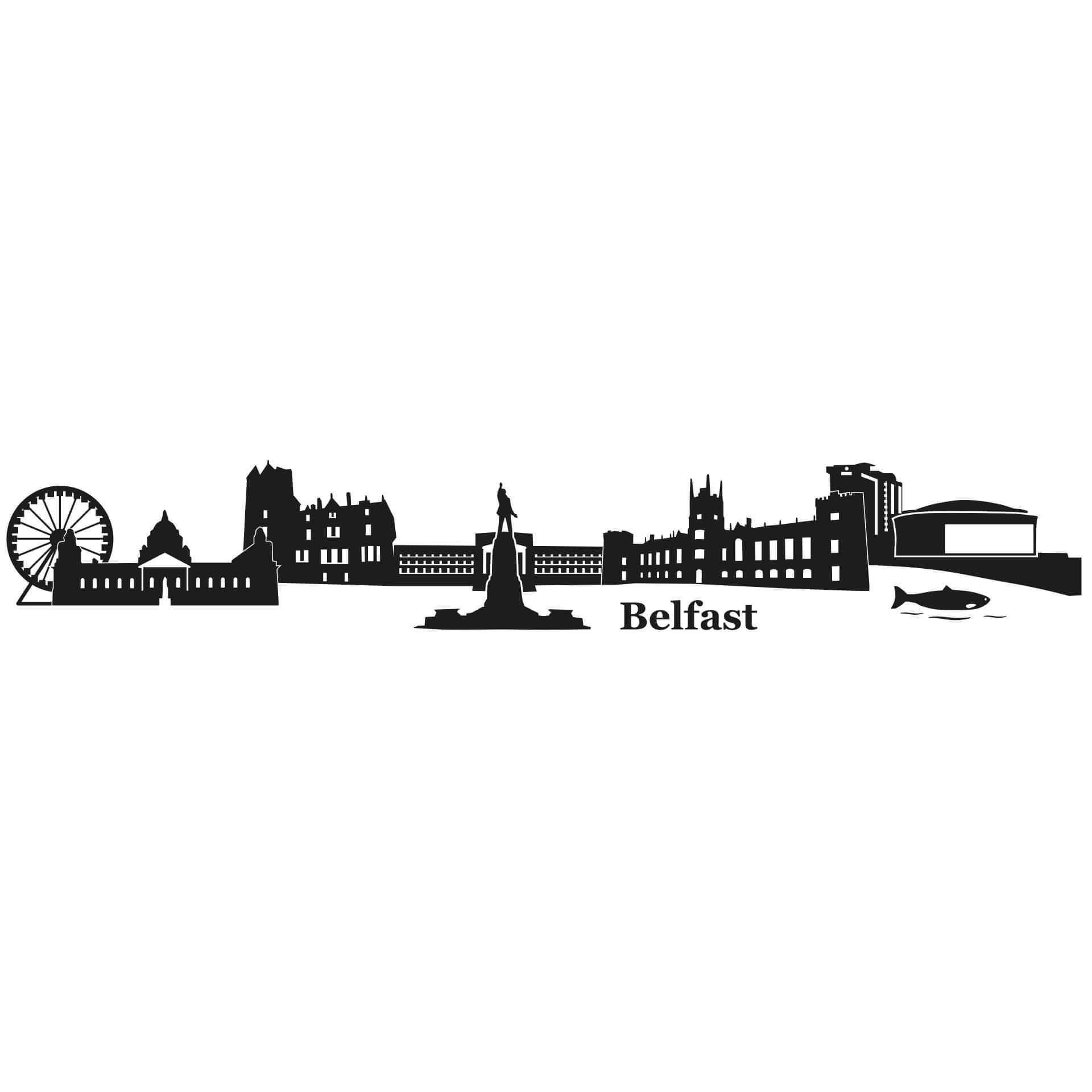Wallsticker Belfast Skyline