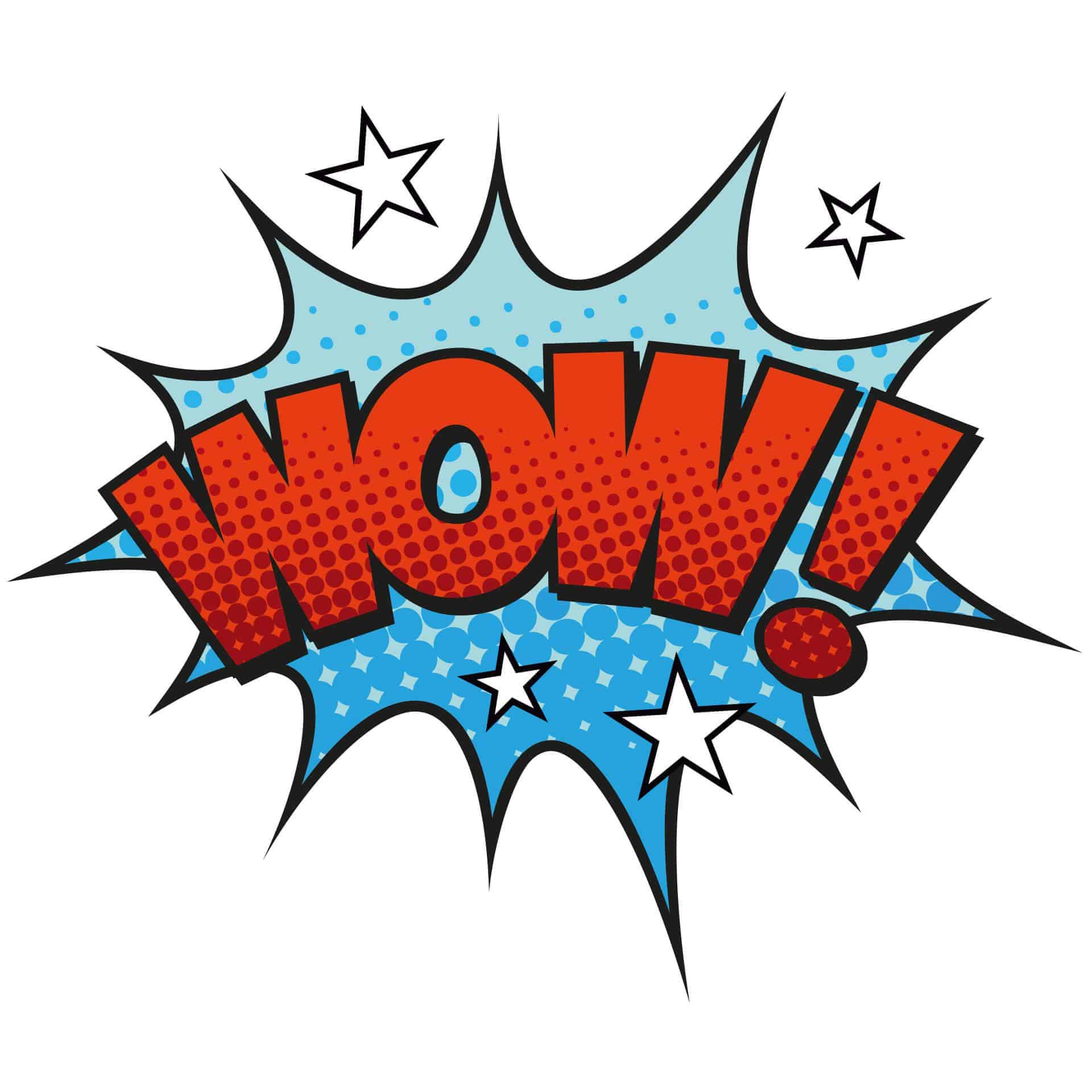 Wallsticker -  Comic Soundeffect - Wow!