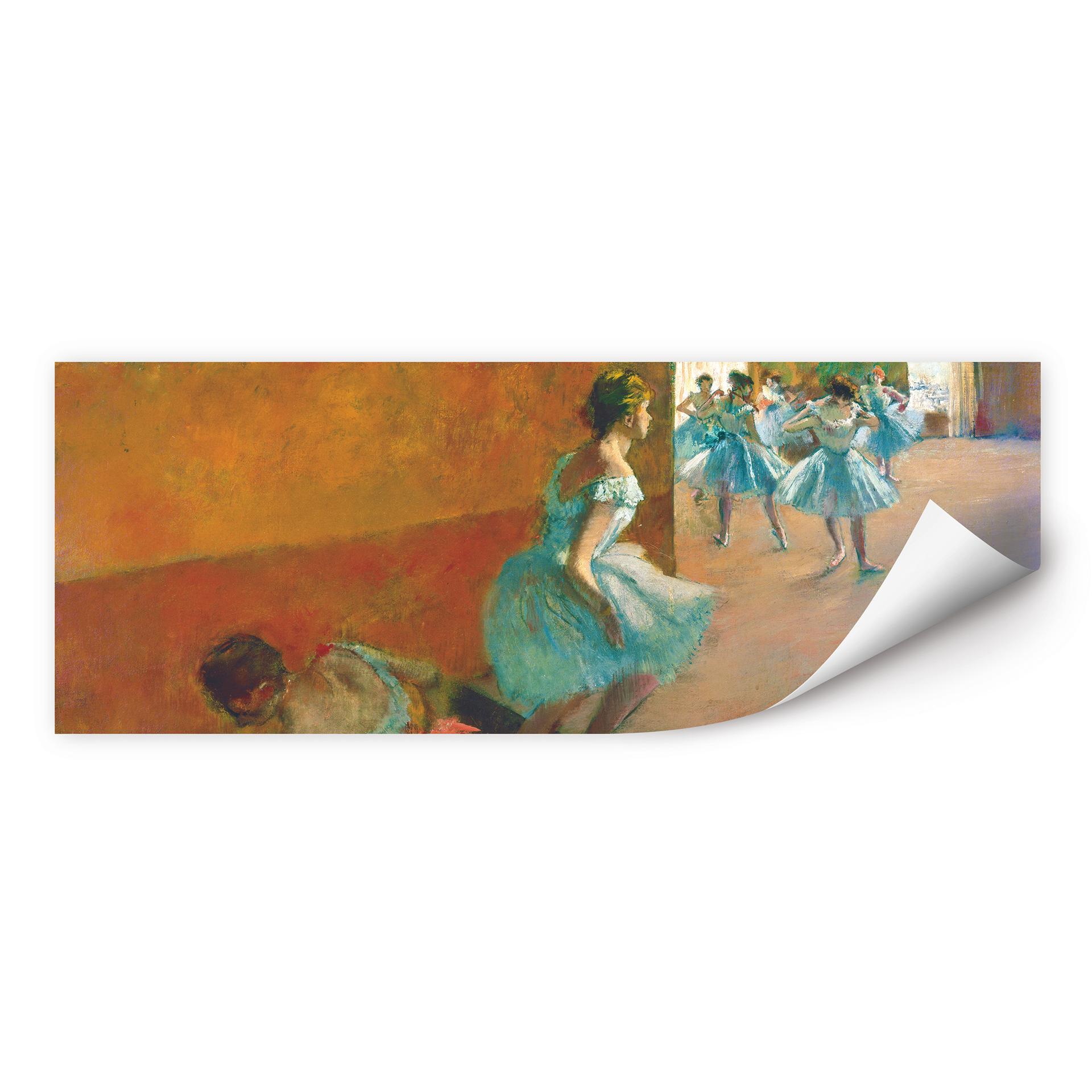 Wallprint Degas - Tänzerinnen auf einer Treppe - Panorama