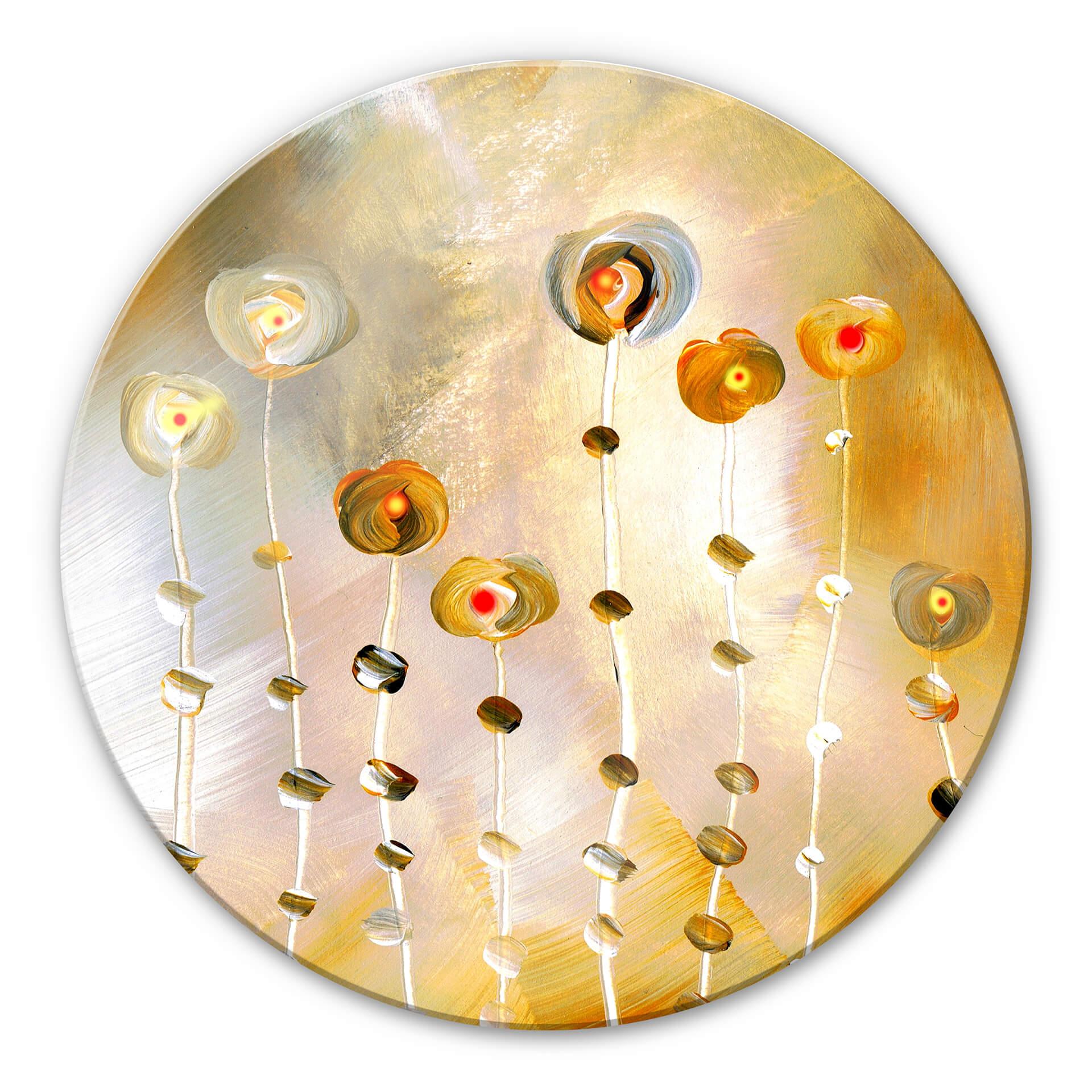 Glasschilderij rond Niksic - Golden Eye