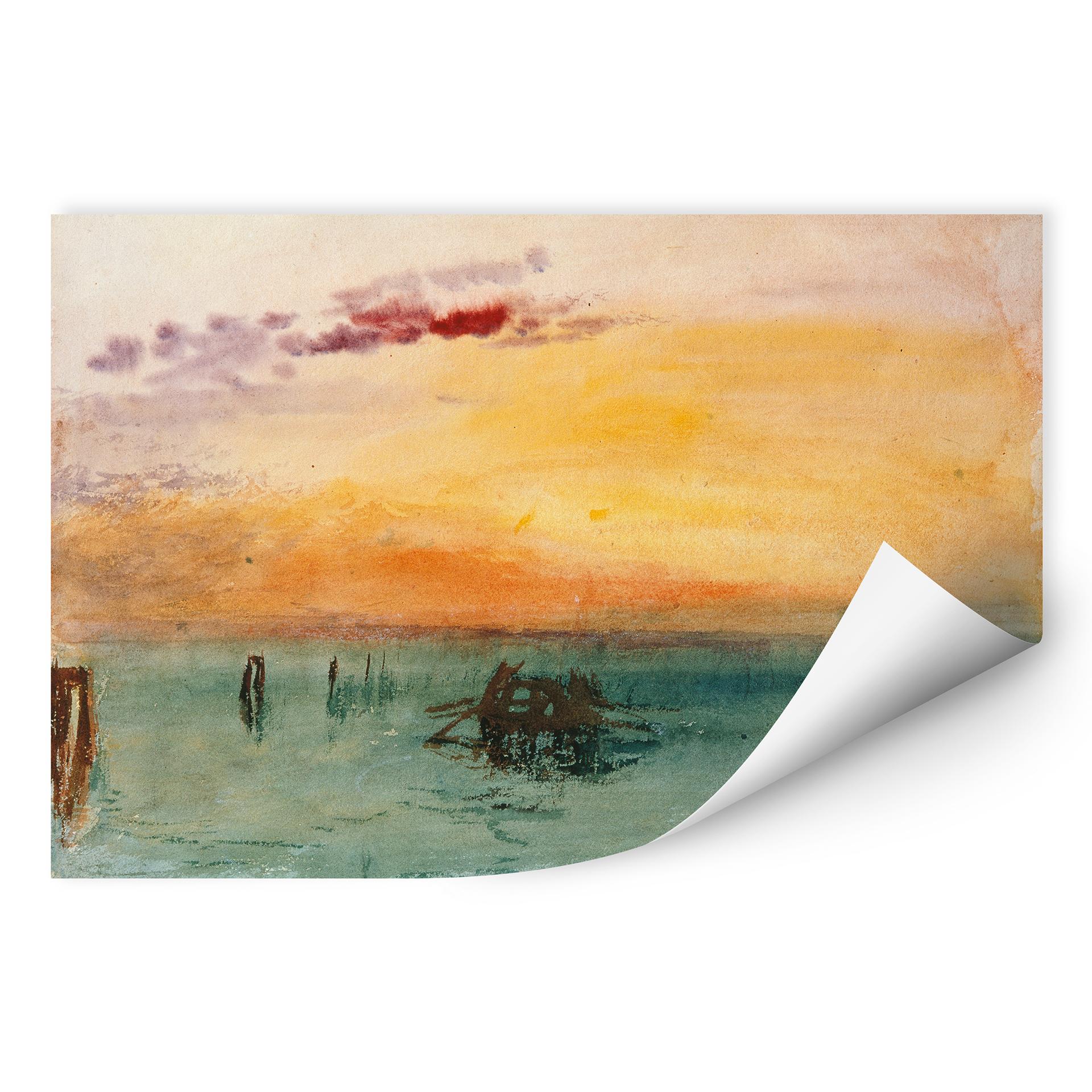 Zelfklevende Poster - Turner - Venice from Fusina
