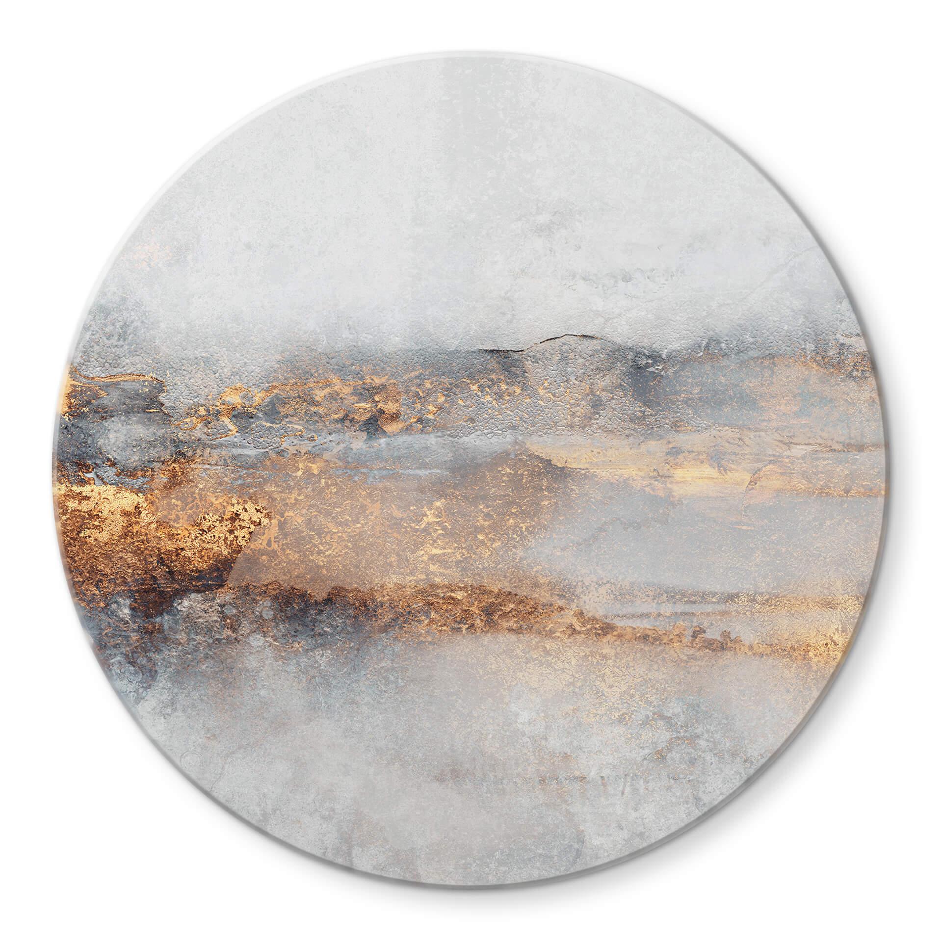 Tableau sur verre Fredriksson - Golden Trace in the Mist