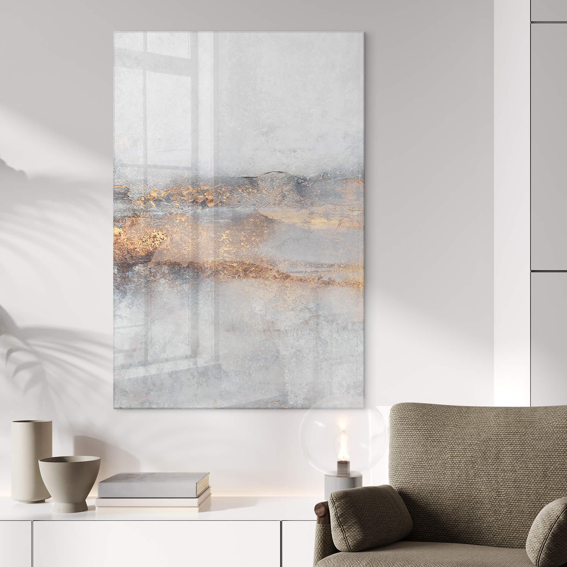 Acrylglas Fredriksson - Gouden spoor in de mist