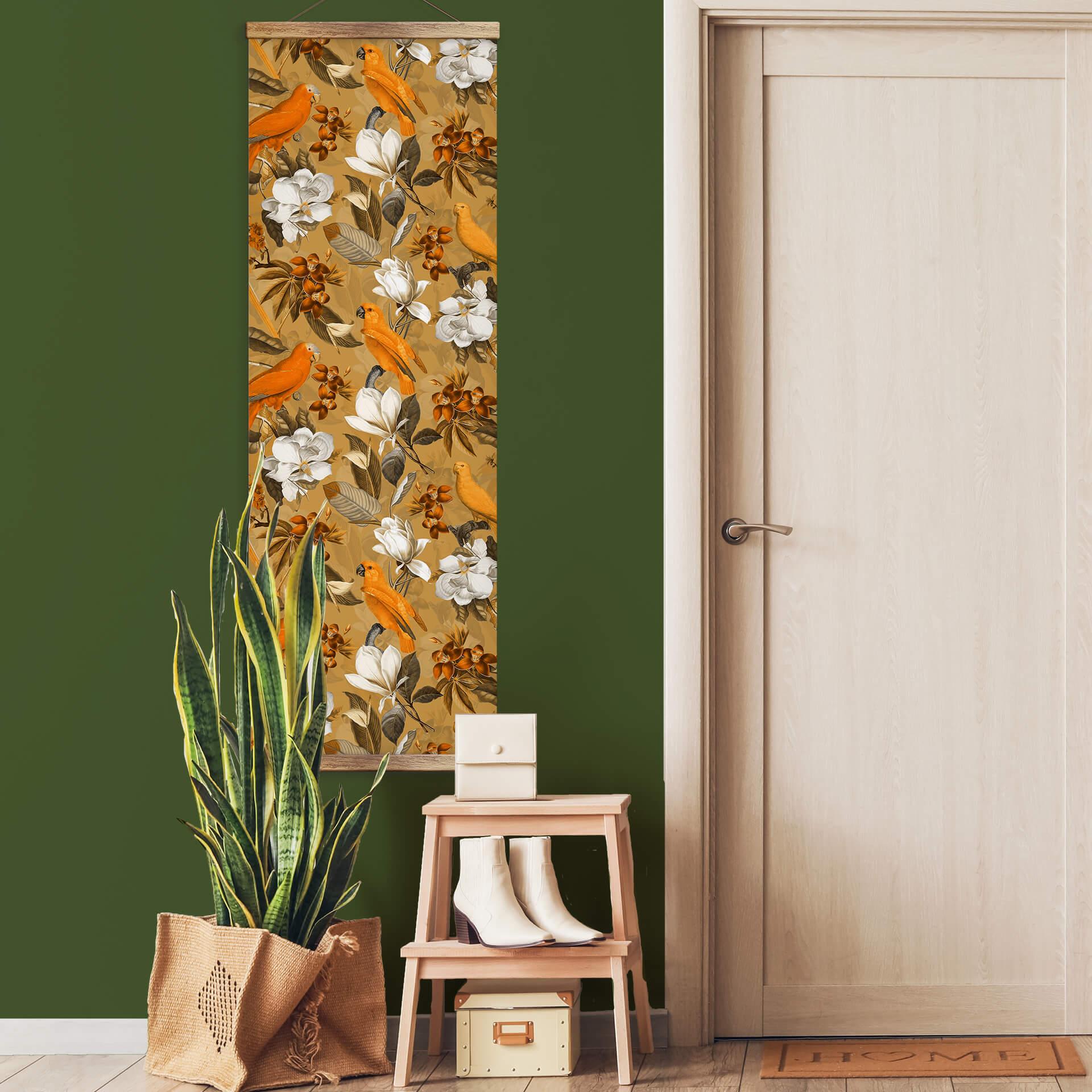 Obraz tkaniny UN Designs - Tropical Ochre - Panorama