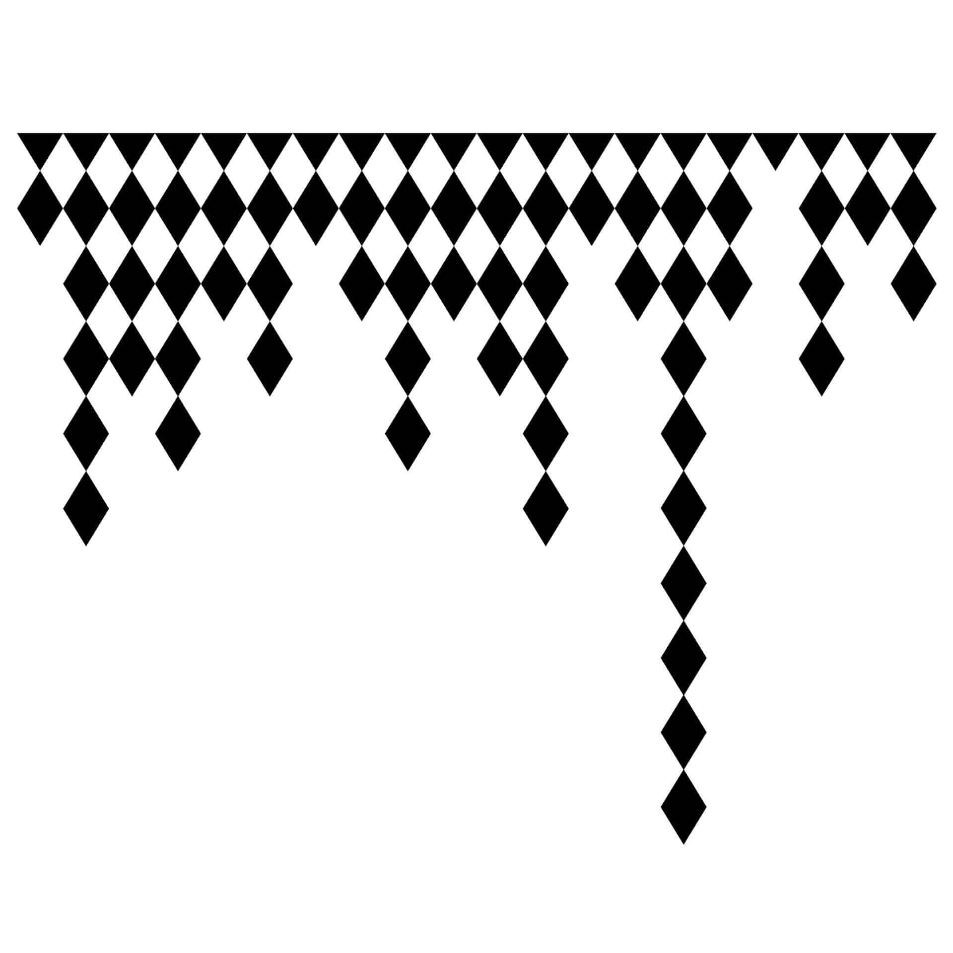 Wallsticker - Diamant Gardin