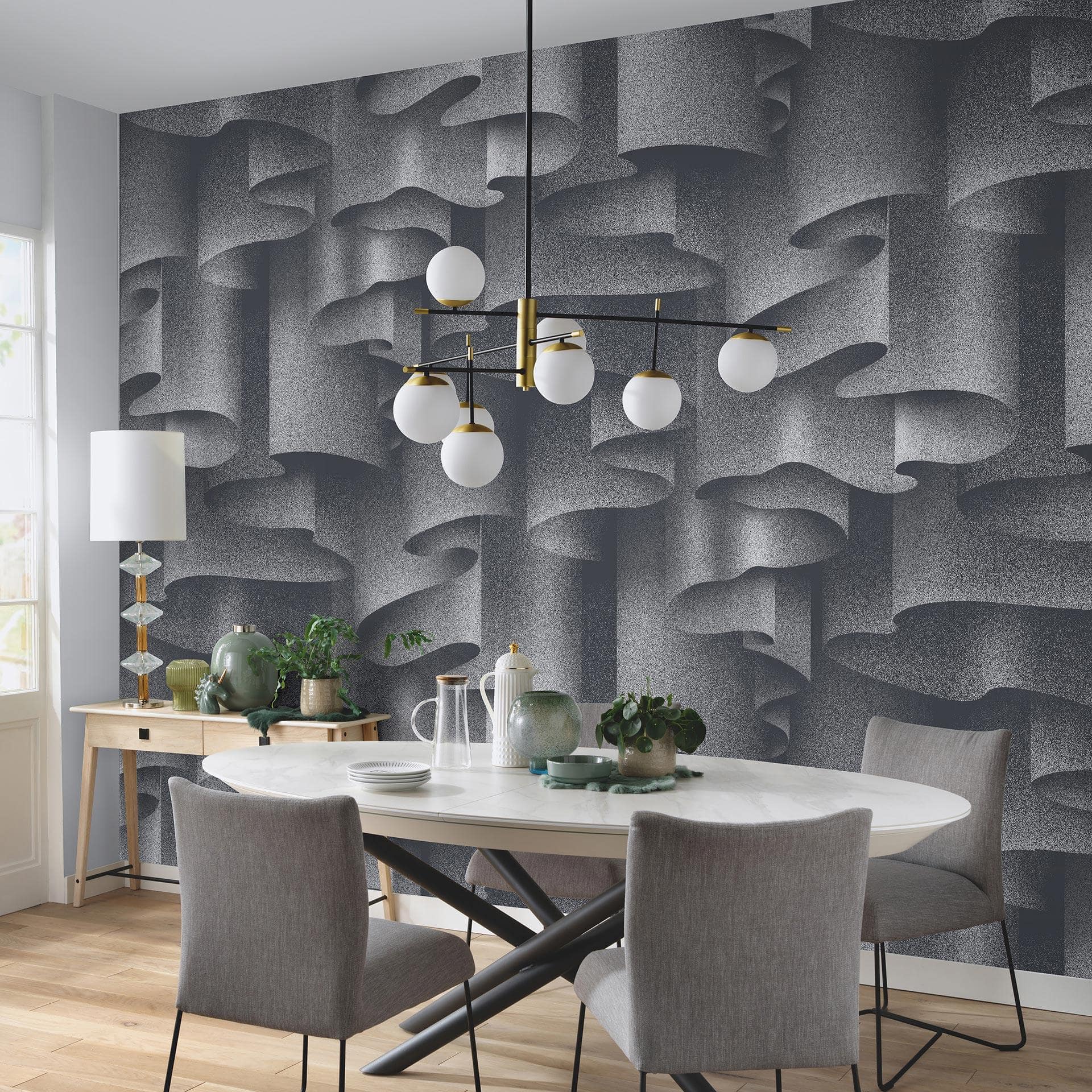 Digitalt tapet Drape i 400 cm x 270 cm Fashion for Walls 4 af Guido Maria Kretschmer