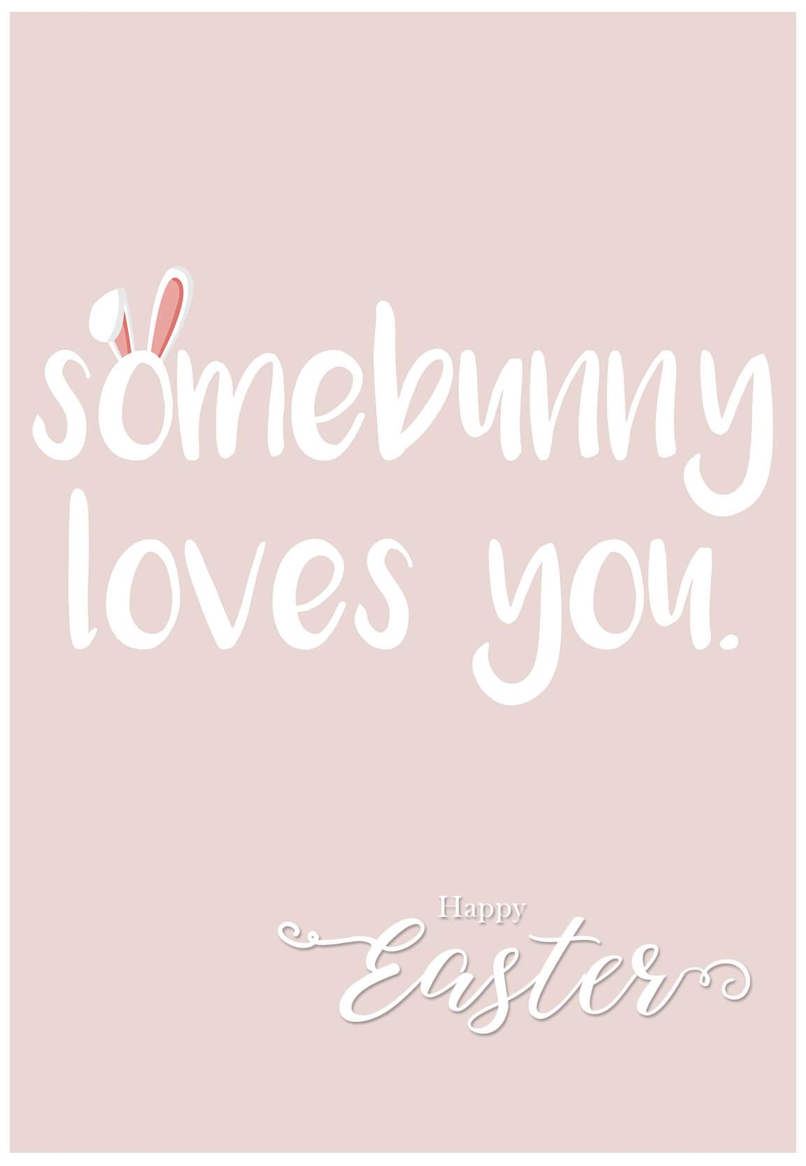 Kadobon Pasen - Somebunny Loves You