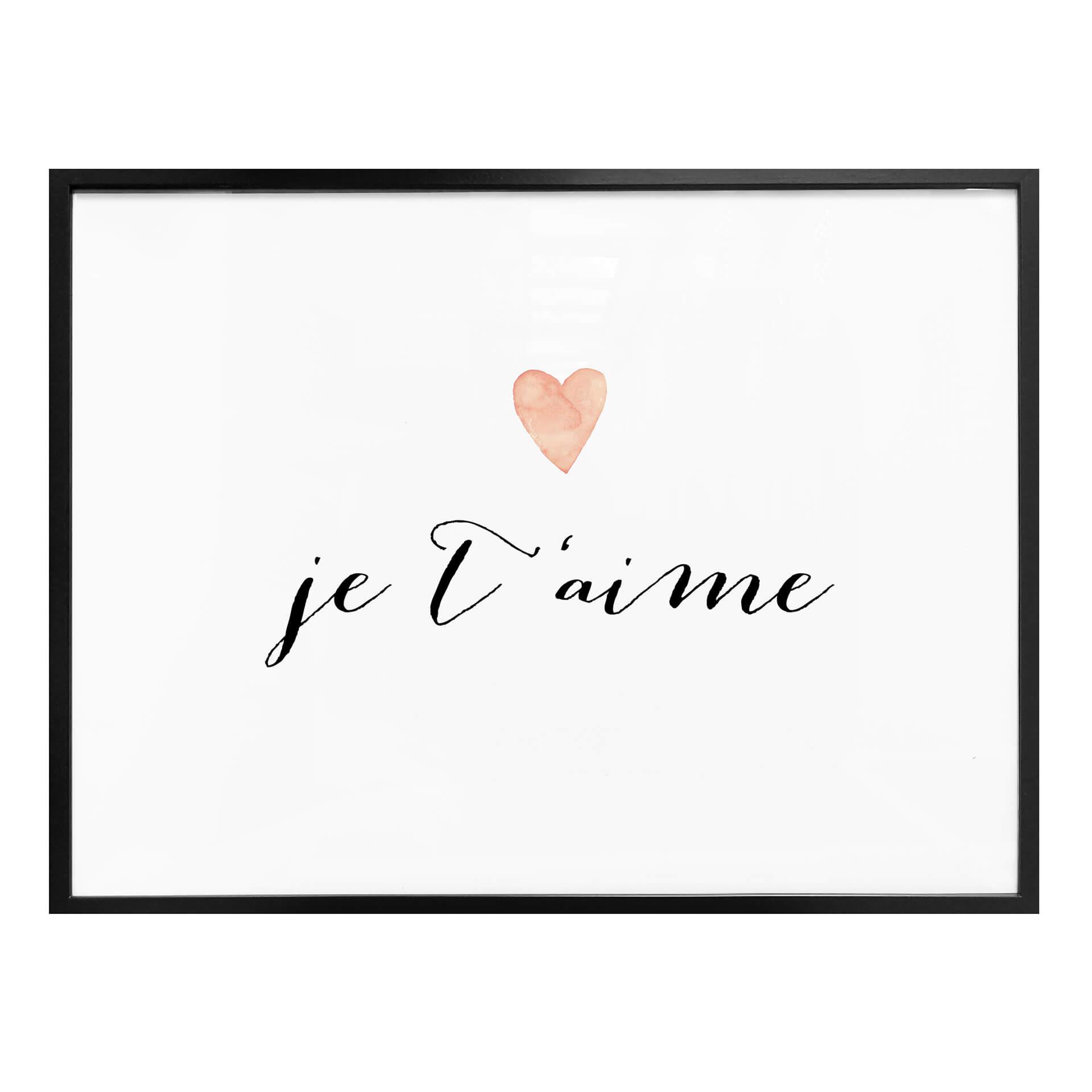 Poster Confetti & Cream - Je t'aime