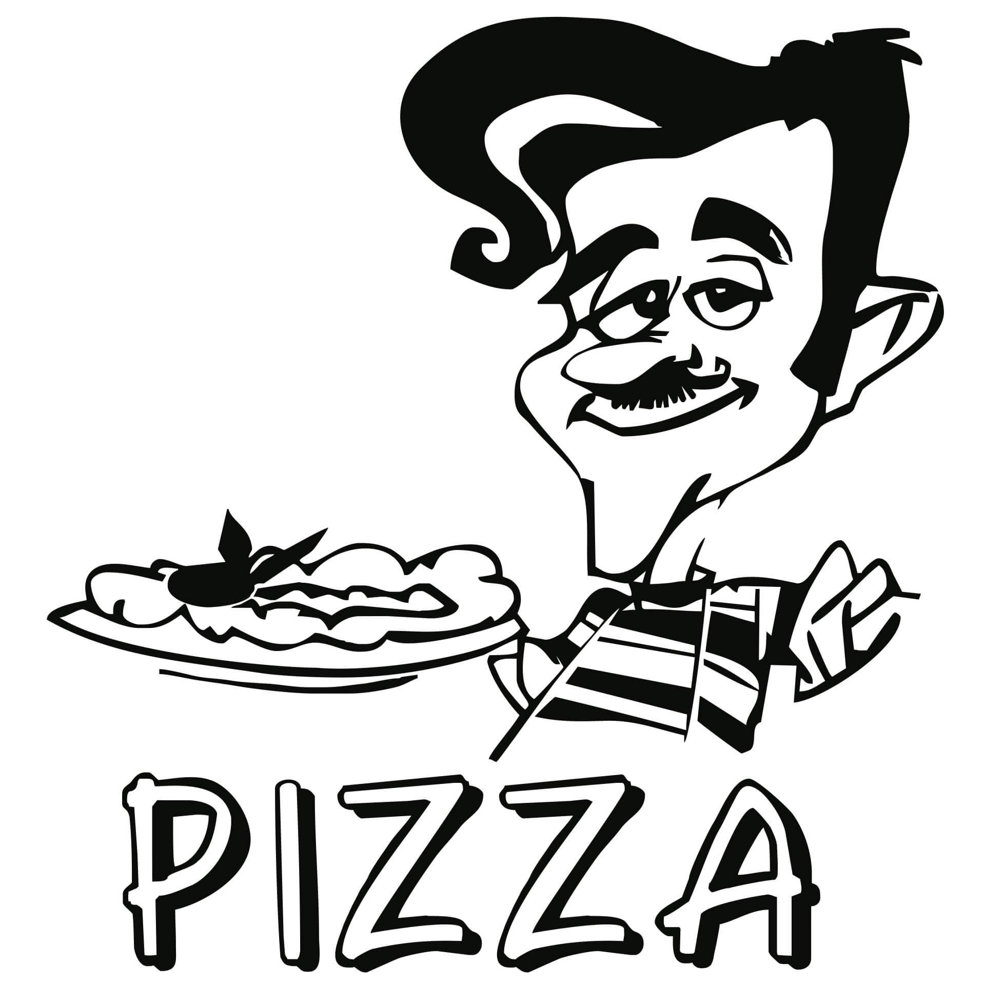 Wandtattoo Salvatore Pizzabäcker